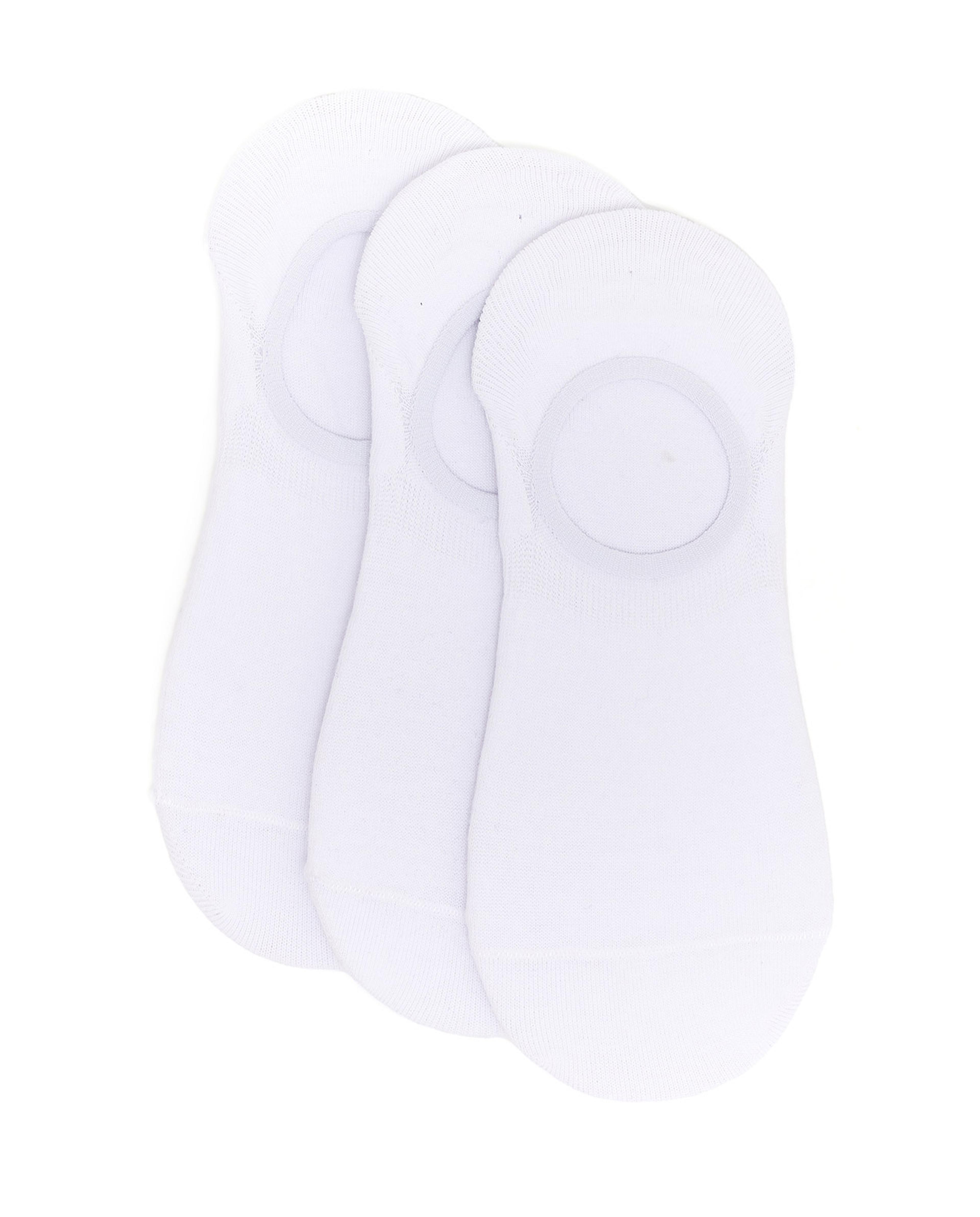3 Pack Solid No-Show Socks