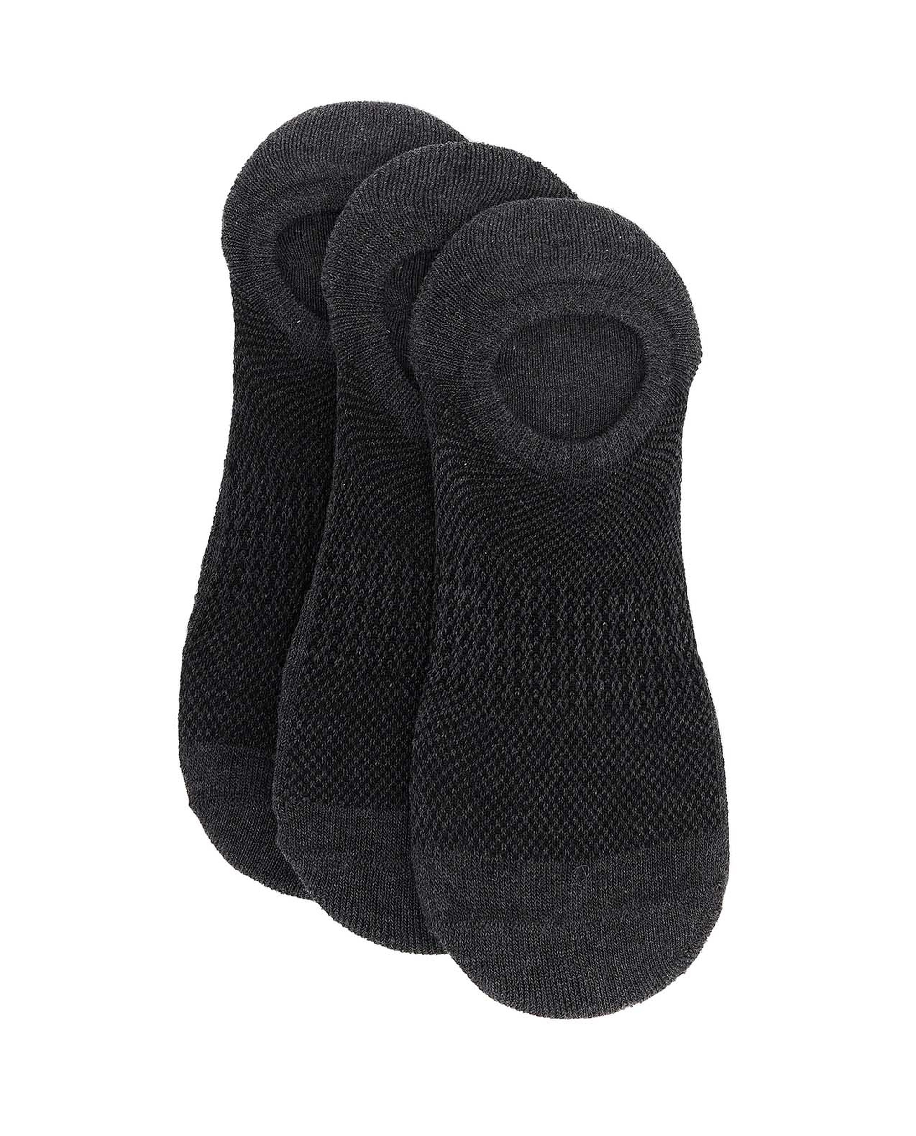 جوارب مخفية سادة - 3 أزواج