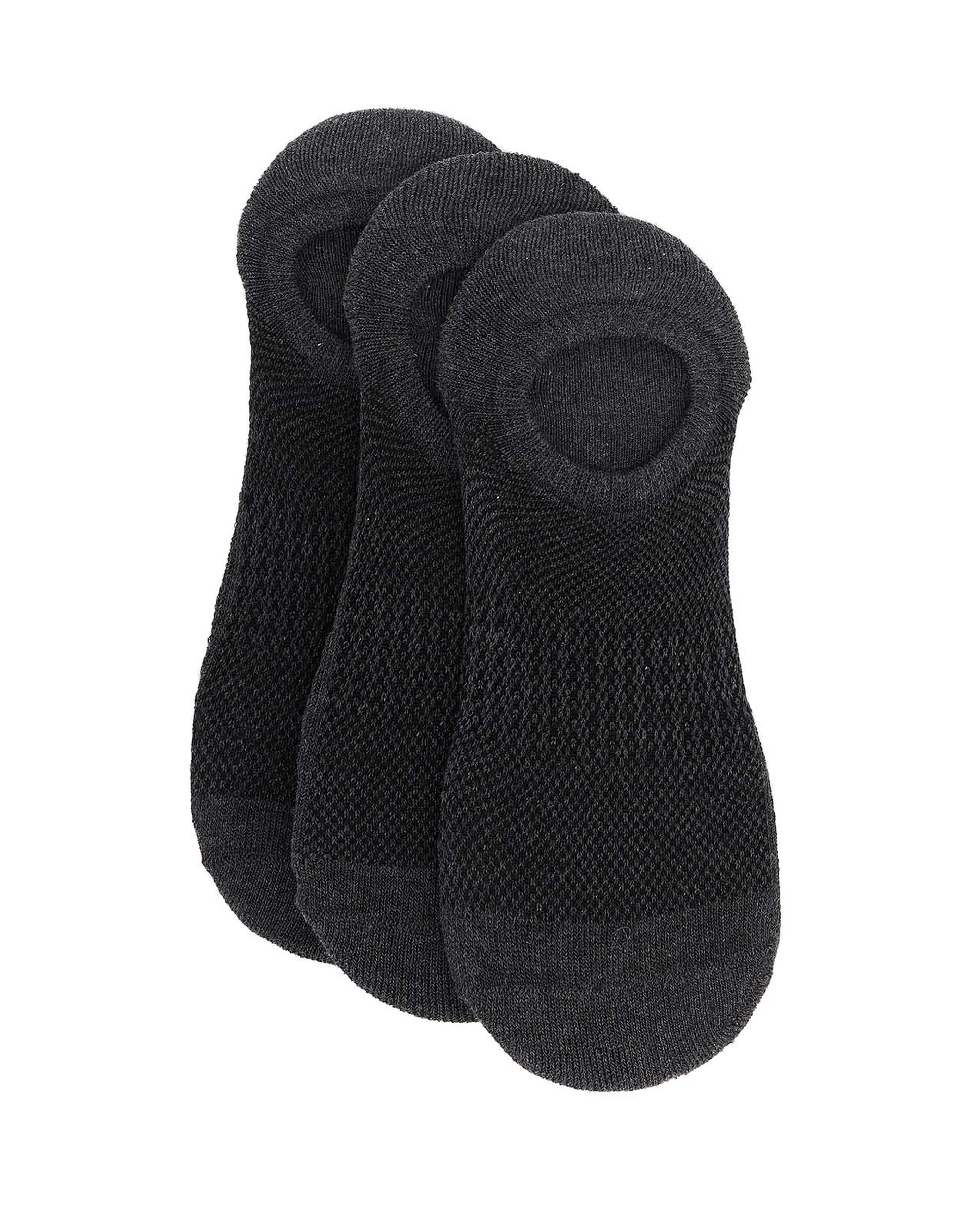 جوارب مخفية سادة - 3 أزواج