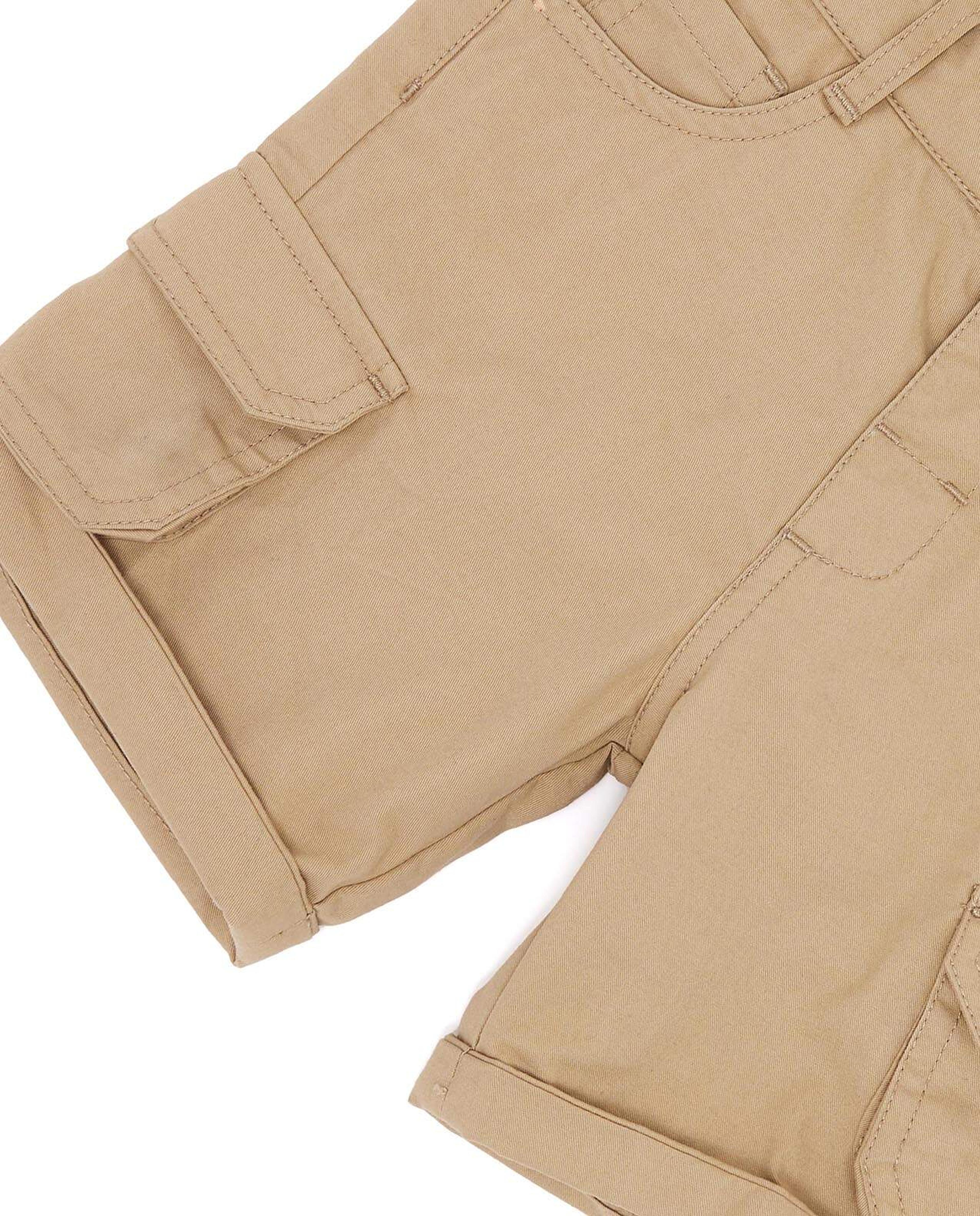 شورت كارغو سادة بزر