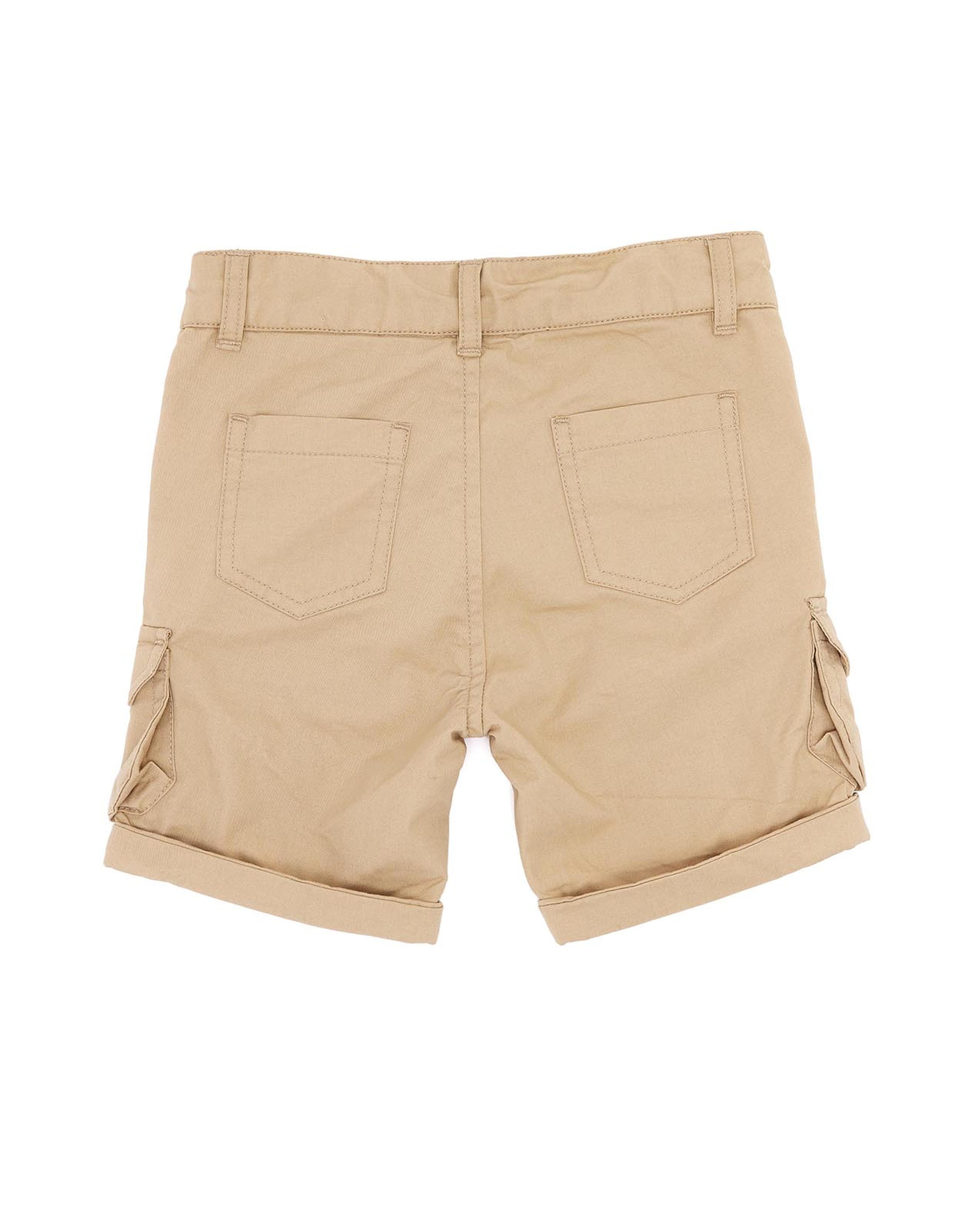 شورت كارغو سادة بزر