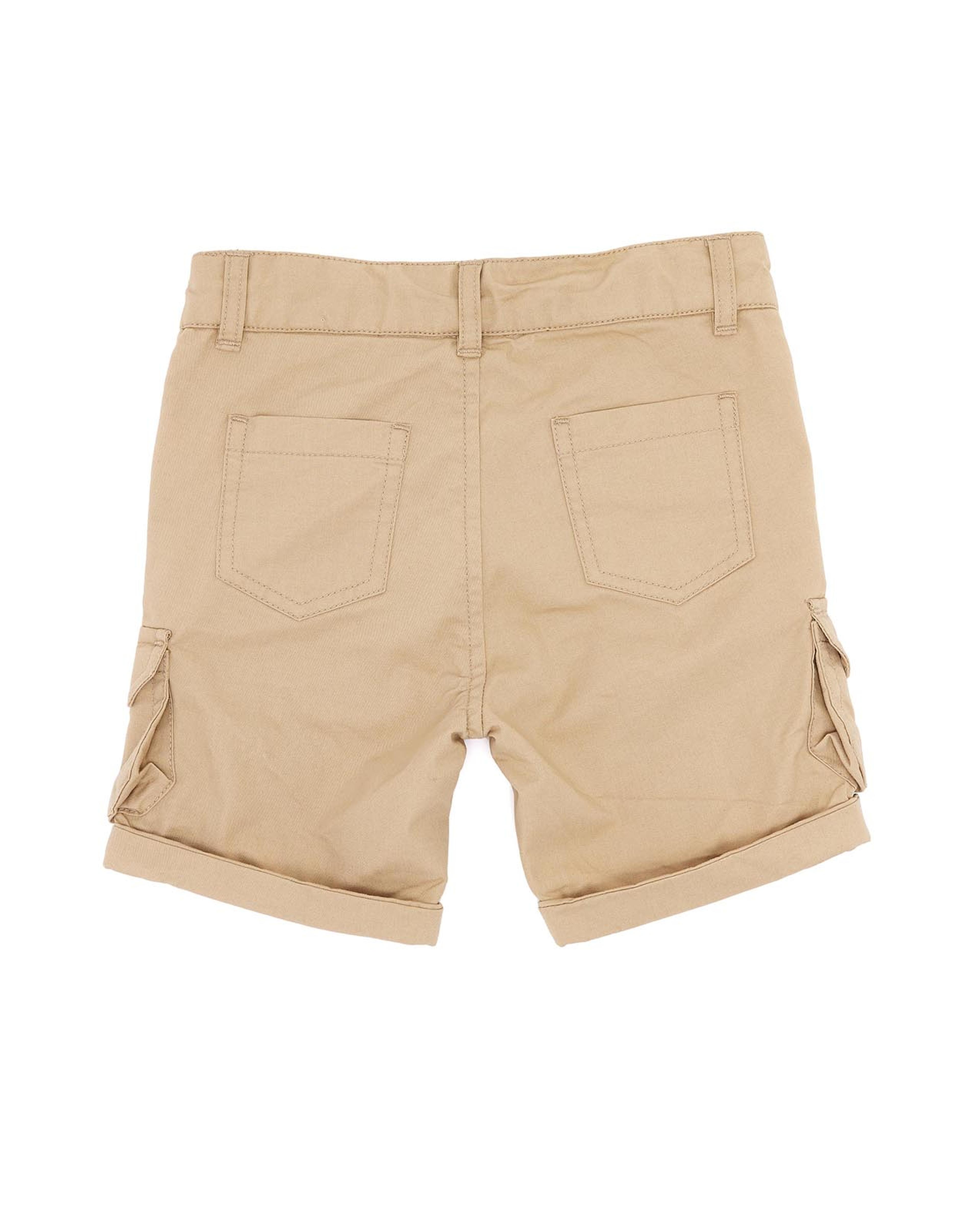 شورت كارغو سادة بزر
