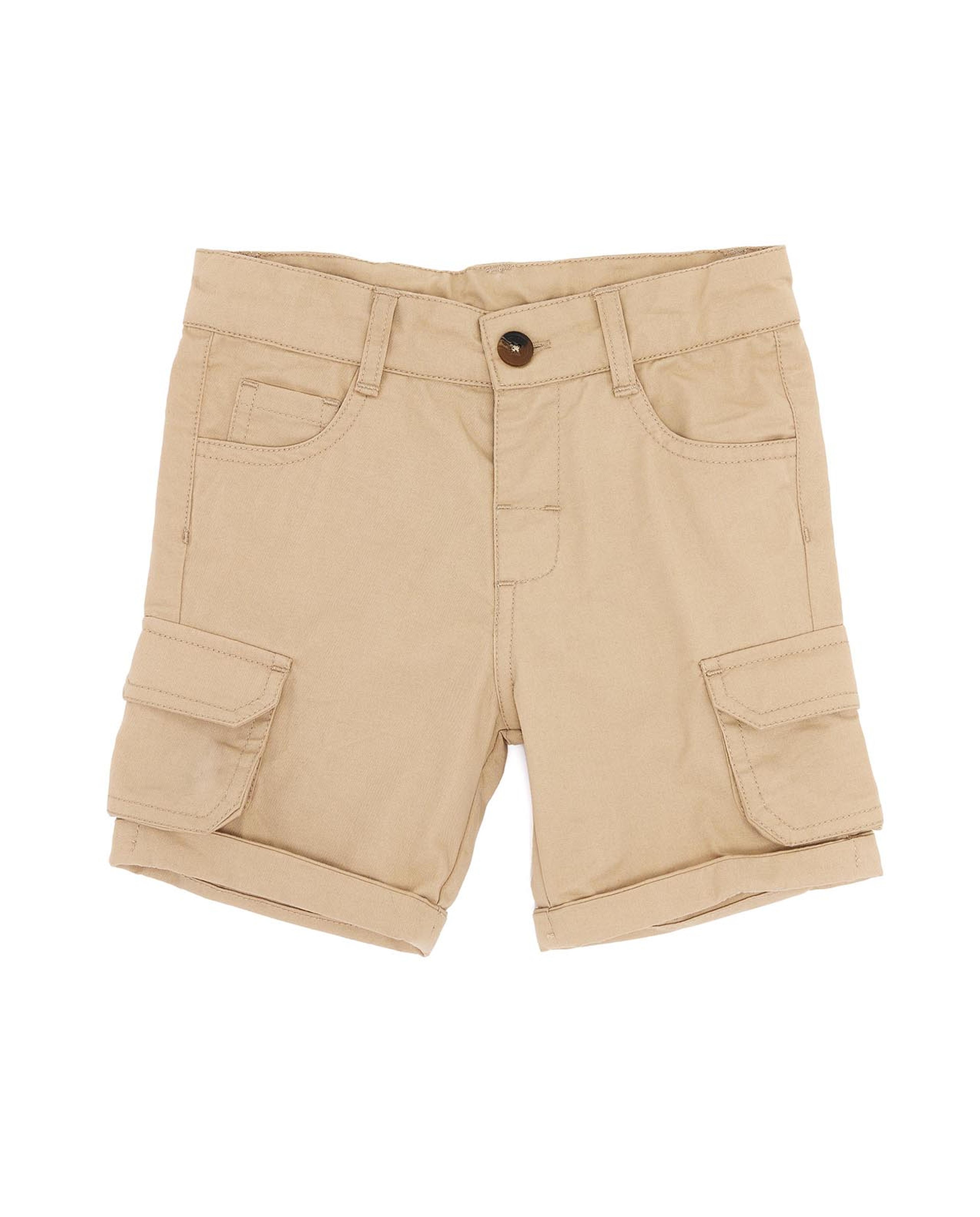 شورت كارغو سادة بزر