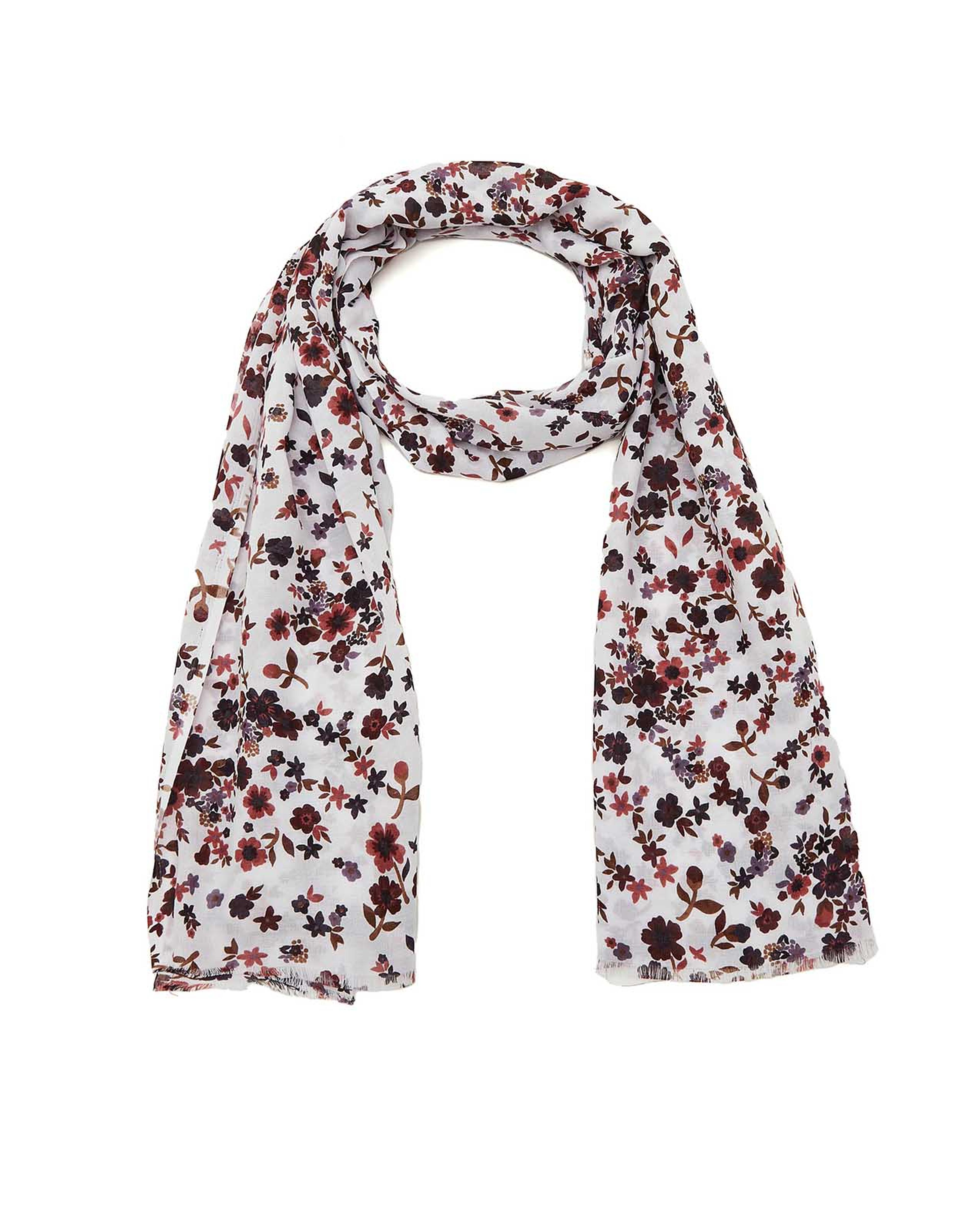 شال بطبعة أزهار
