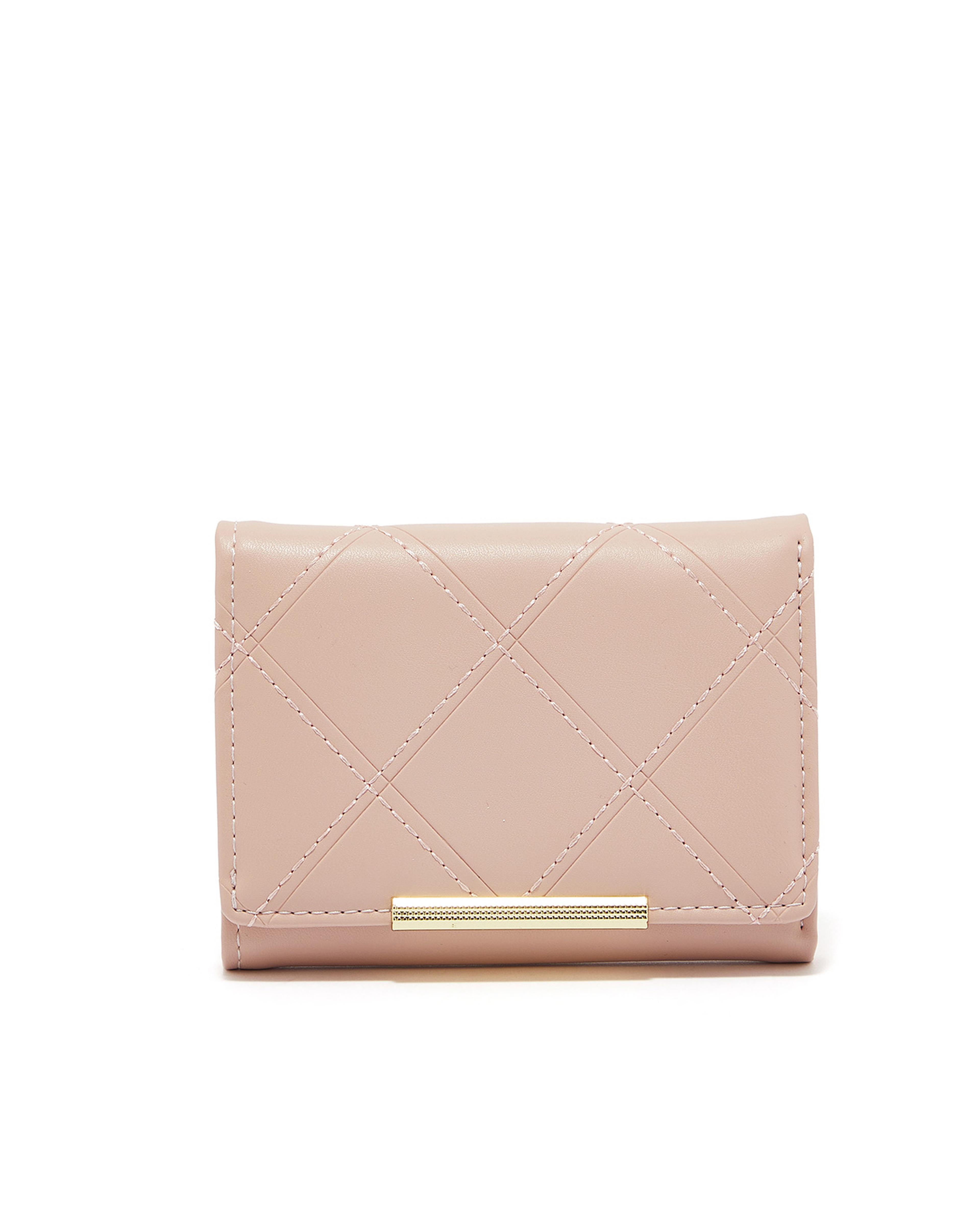 محفظة مبطنة ثلاثية الطي