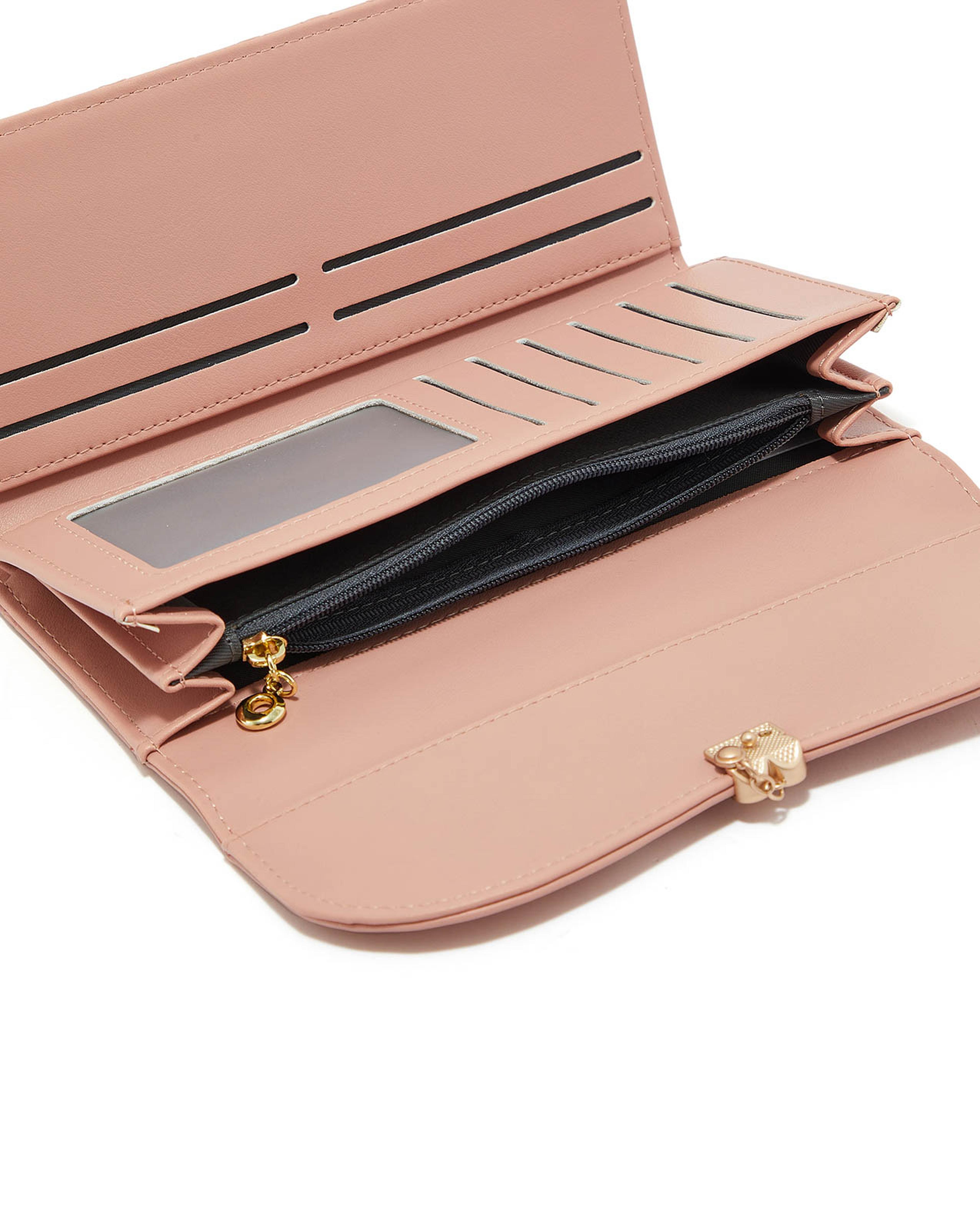 Self Patterned Long Wallet