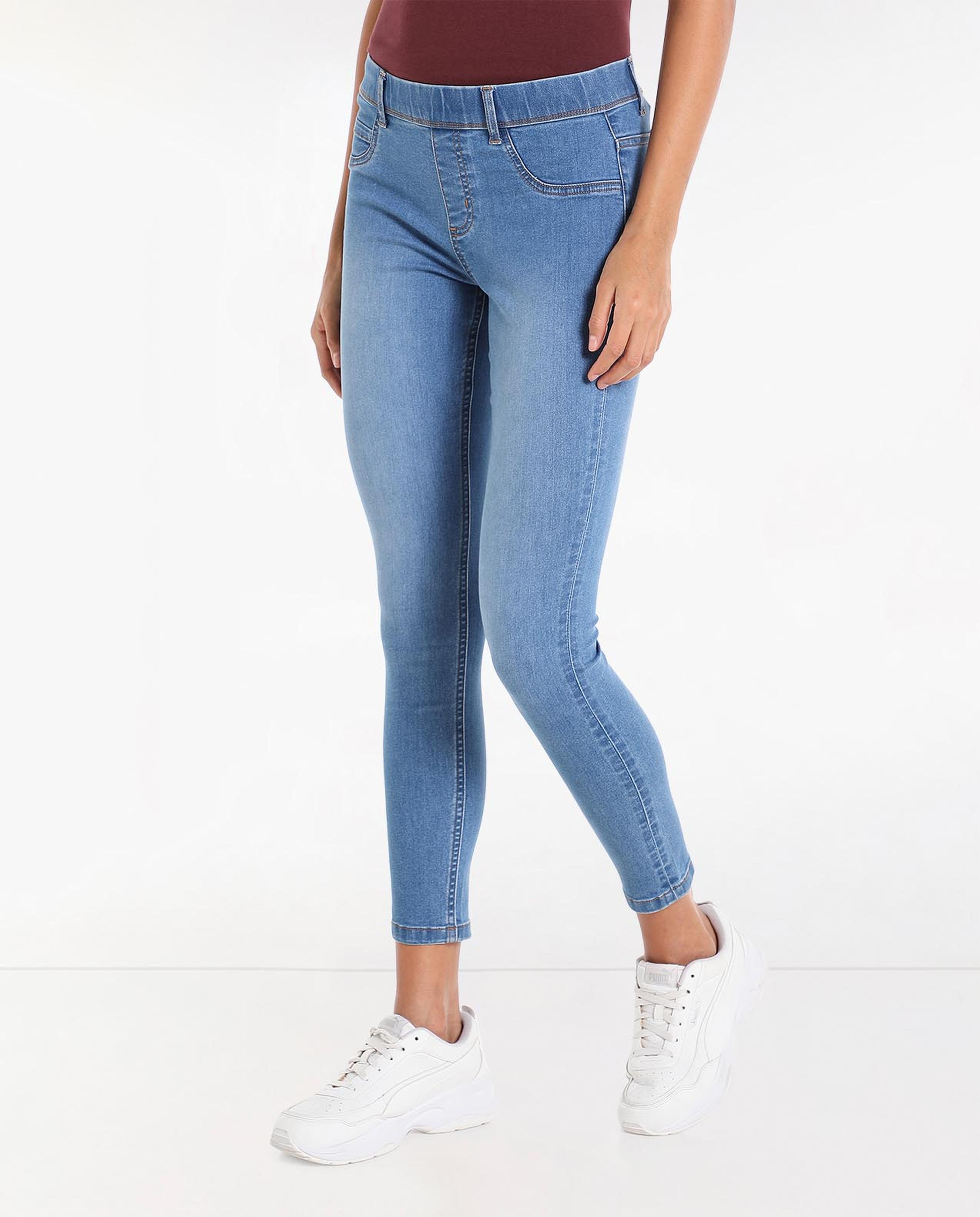 جيجينغ سادة بخصر مطاطي