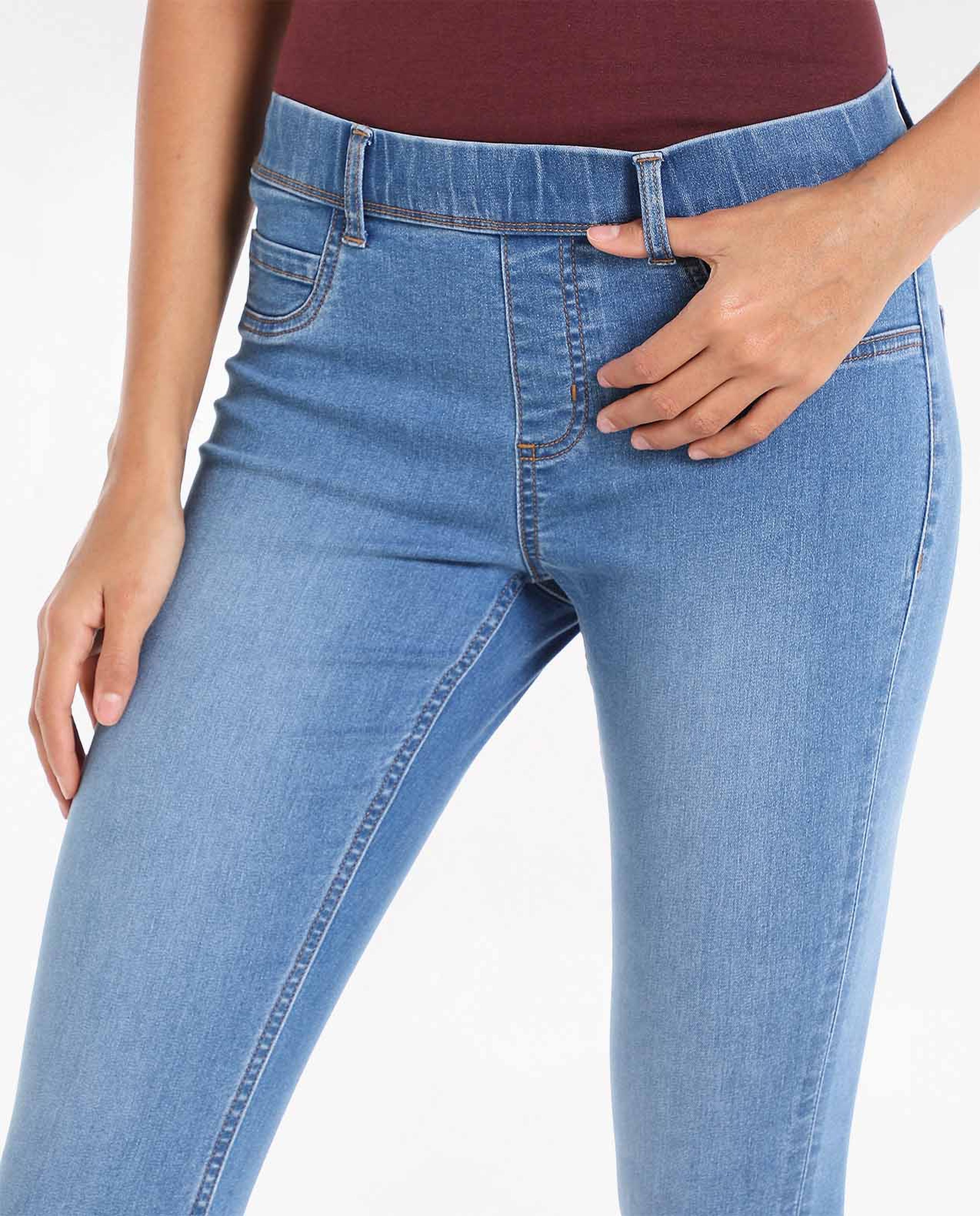 جيجينغ سادة بخصر مطاطي