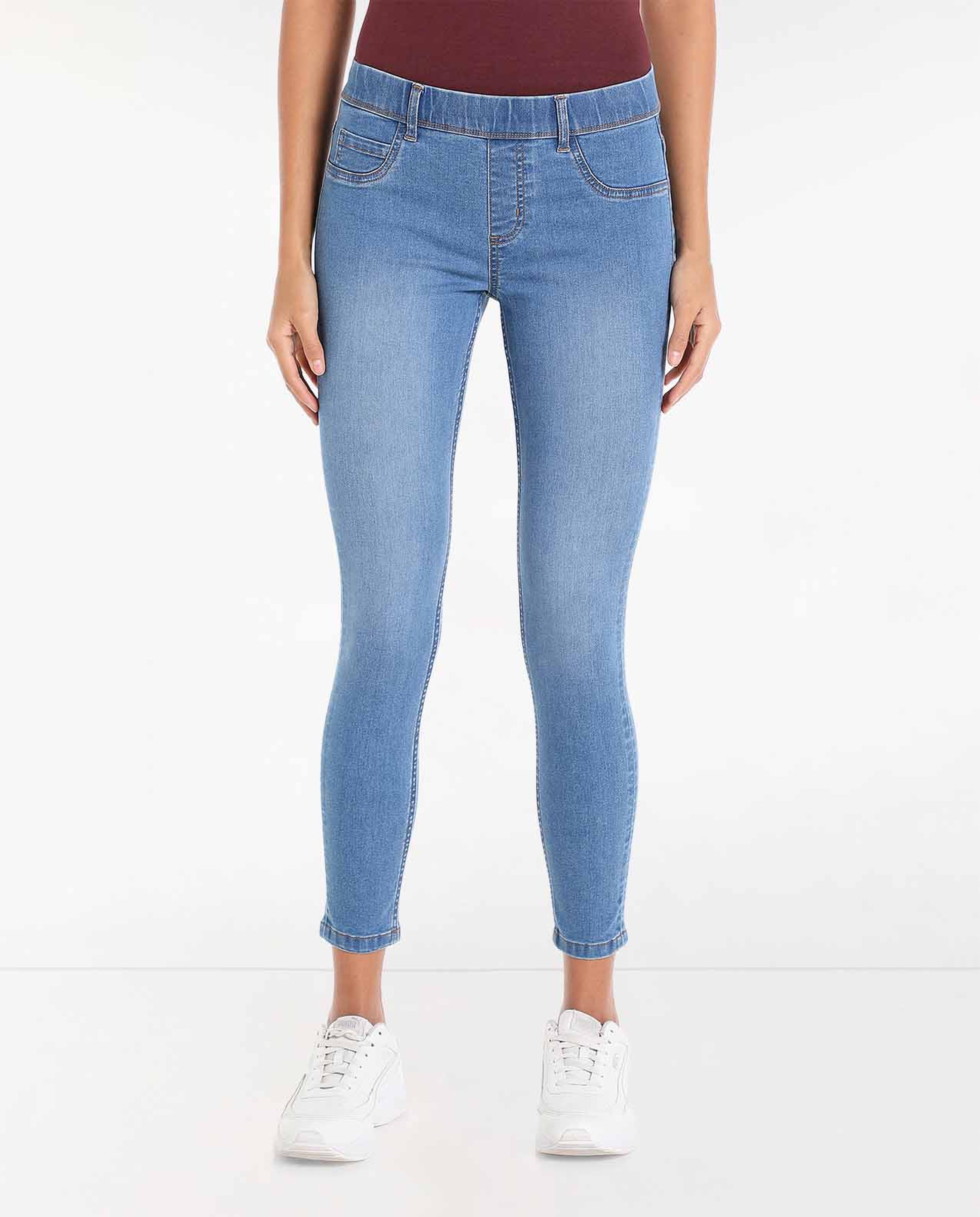 جيجينغ سادة بخصر مطاطي