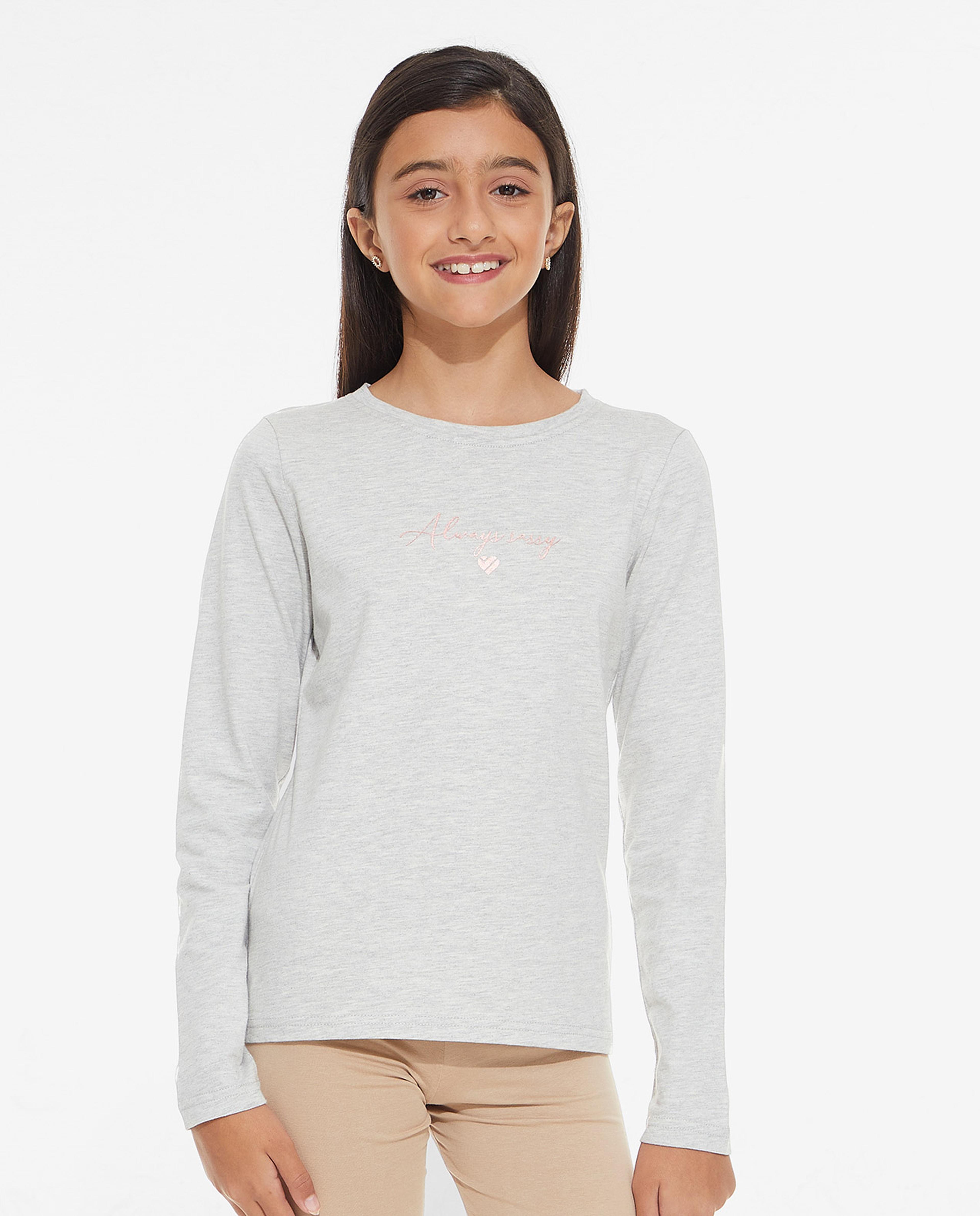 Typography Printed Clothing Set