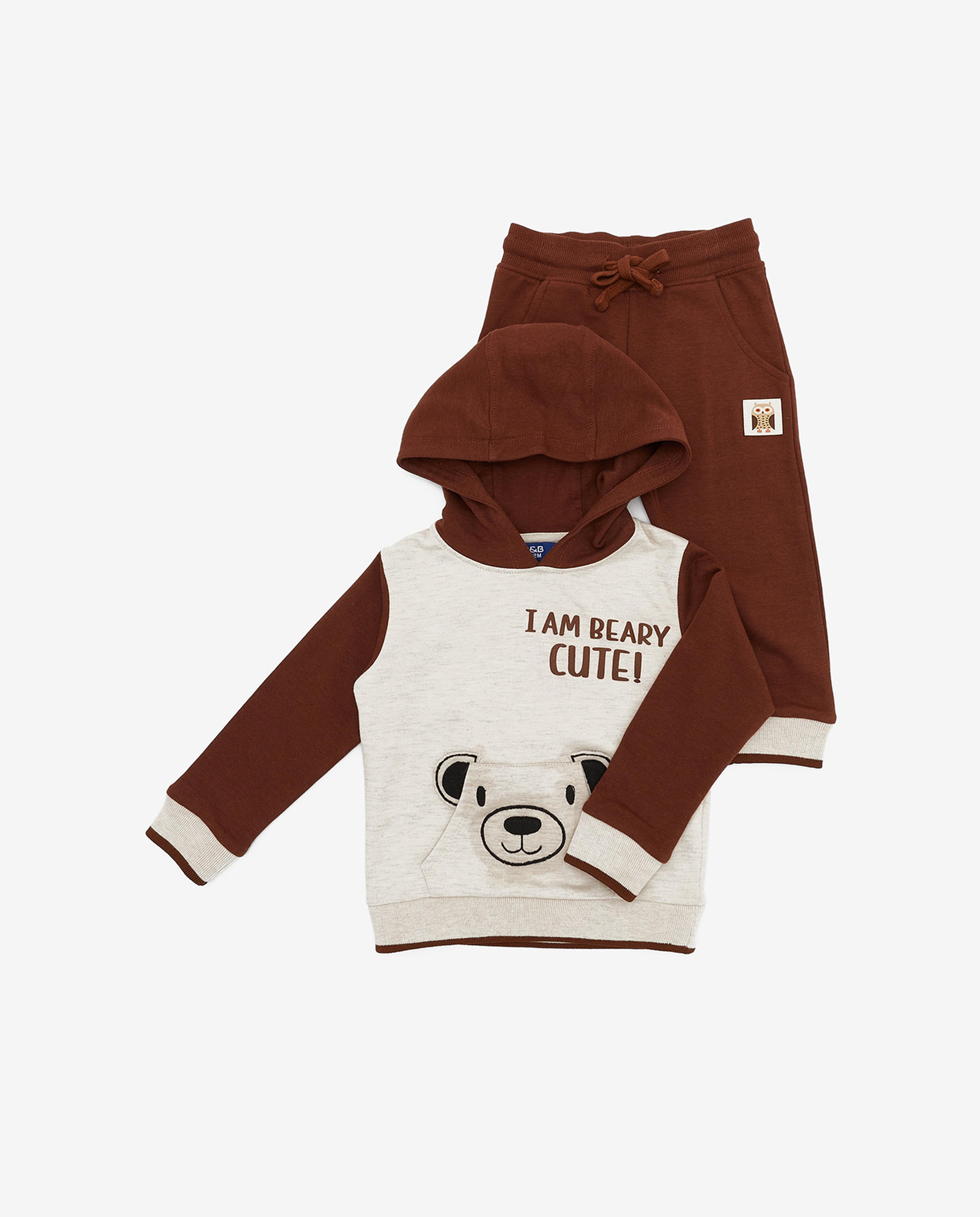 طقم ملابس بطبعة