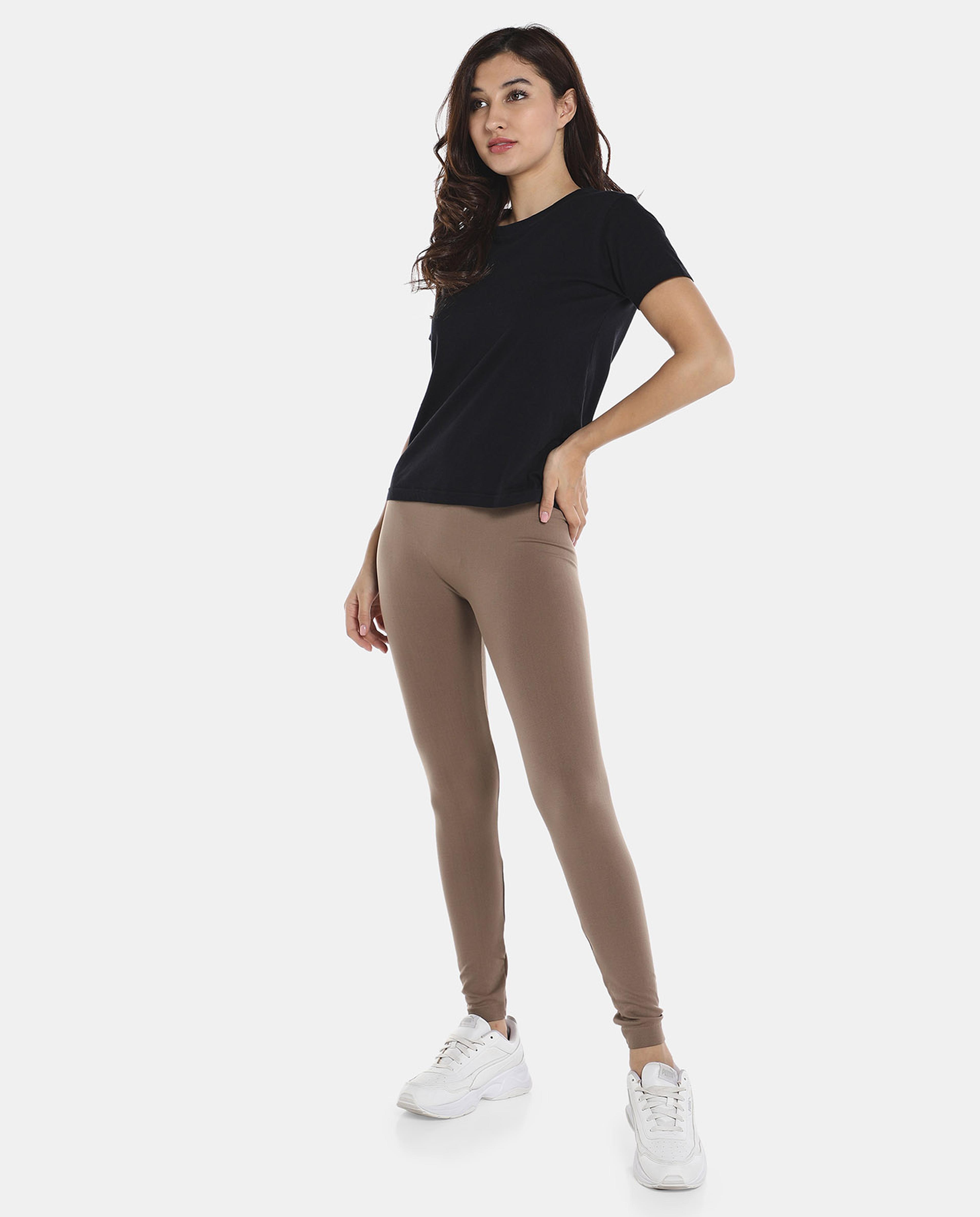 ليقنز أزرق بخصر عالي من آر أند بي