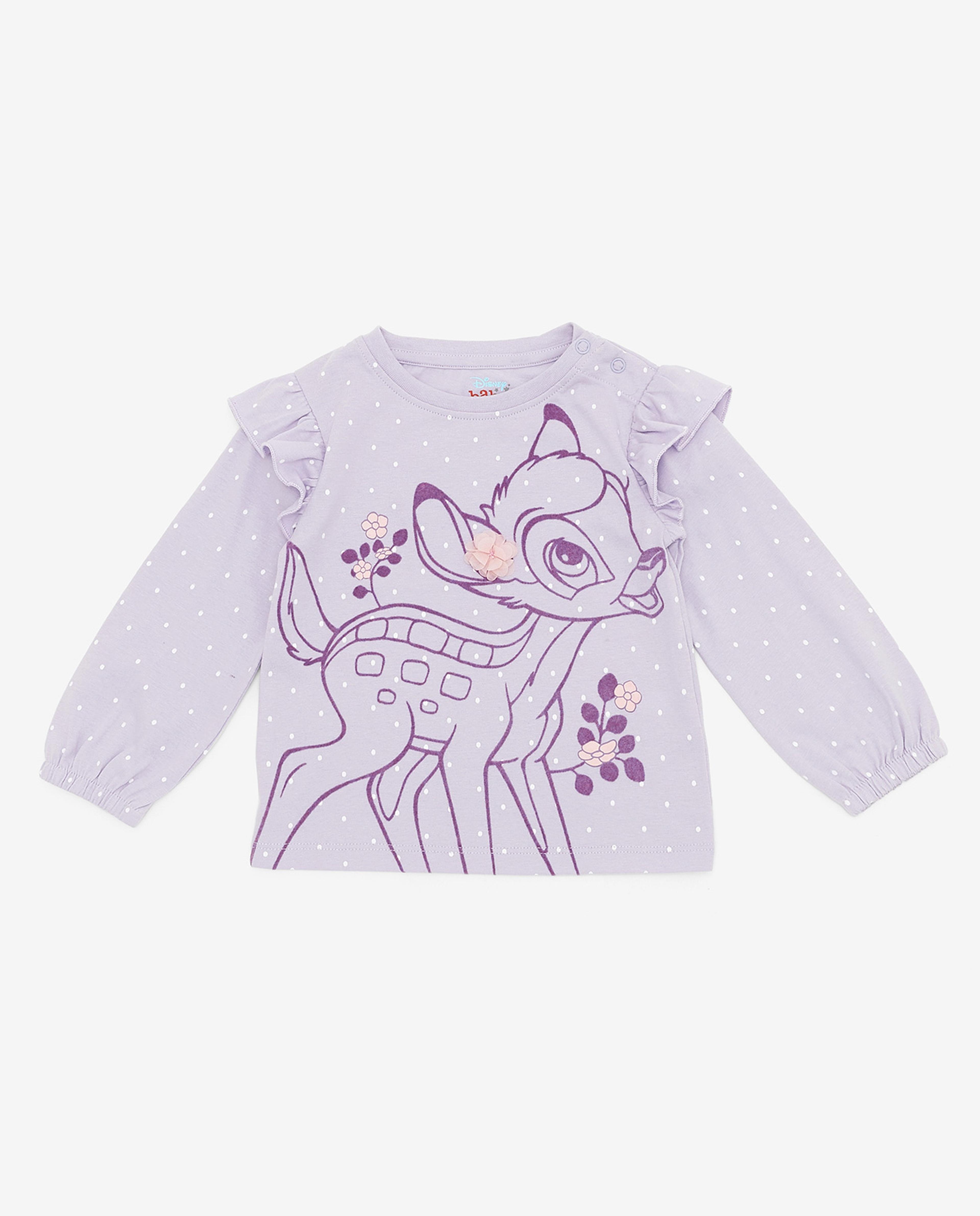 طقم ملابس بطبعة بامبي