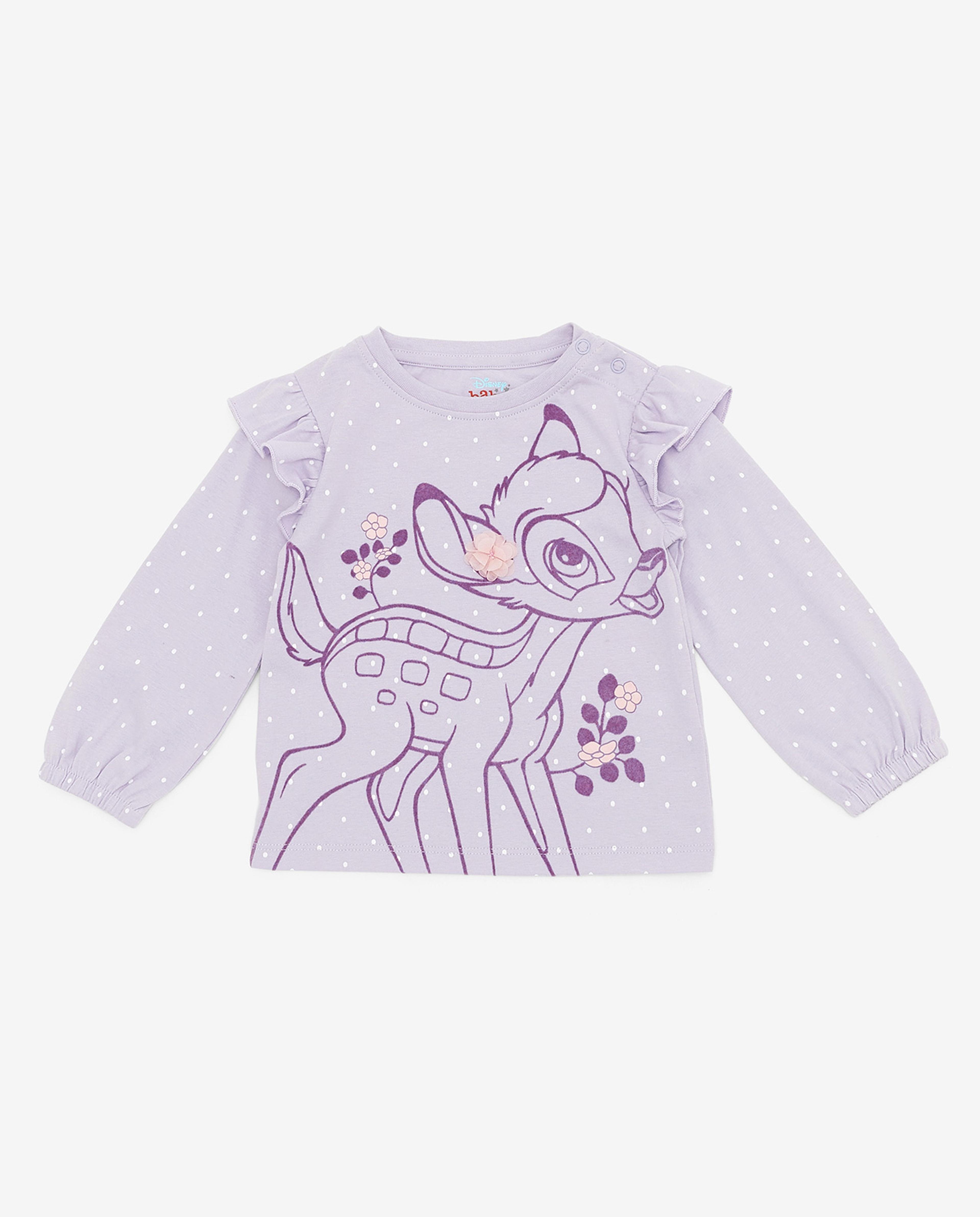 طقم ملابس بطبعة بامبي