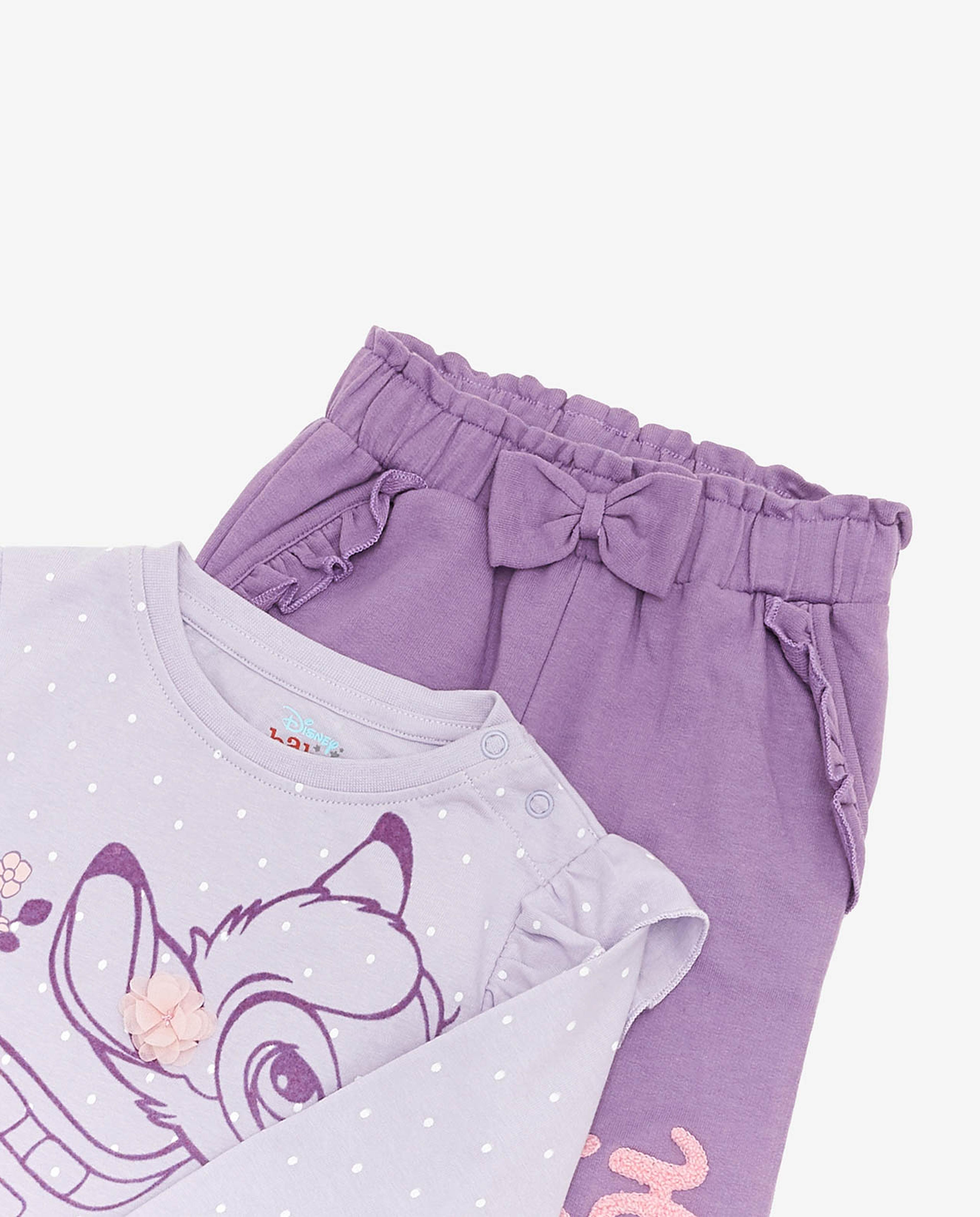 طقم ملابس بطبعة بامبي