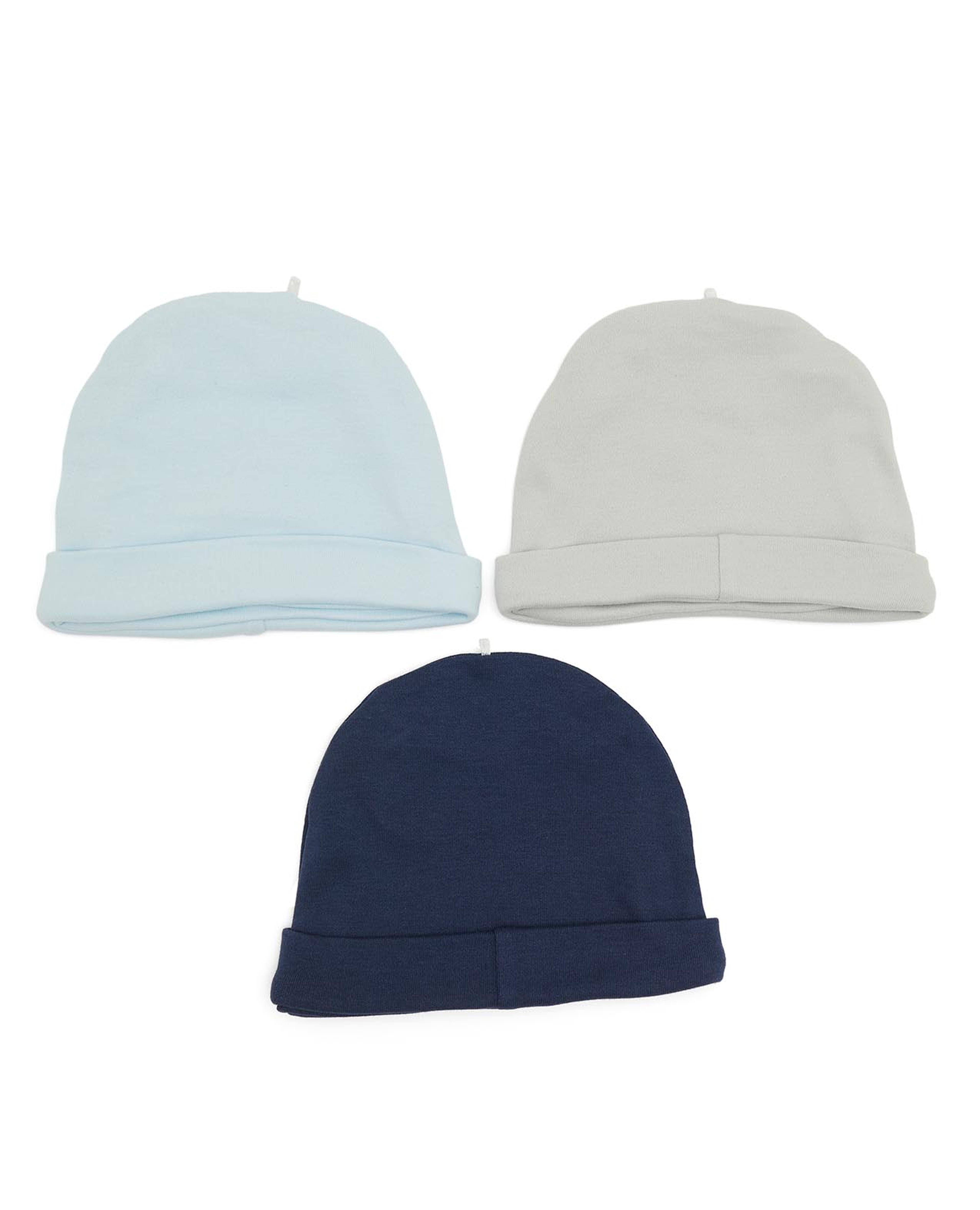 Pack of 3 Solid Caps