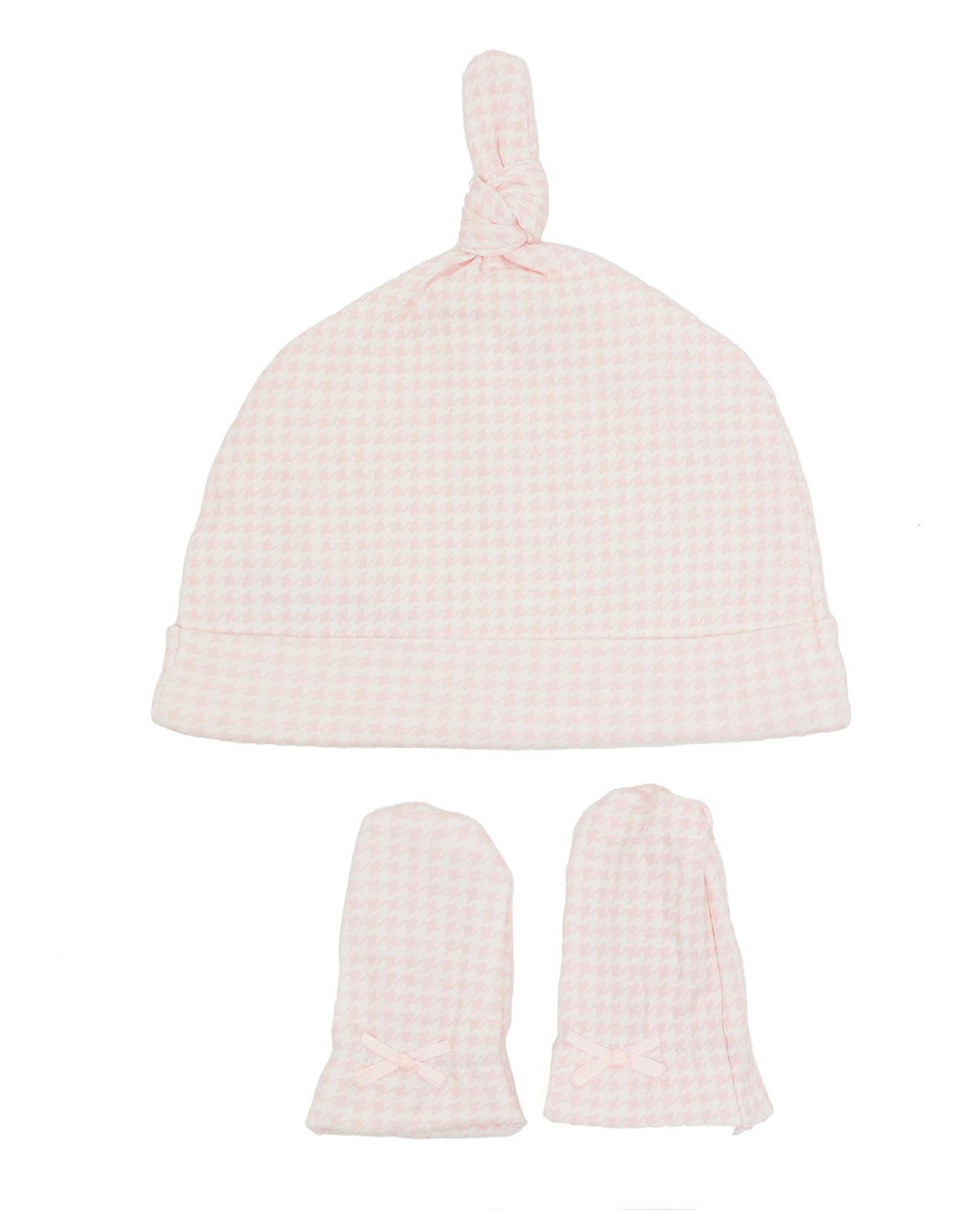 Crowbar Patterned Cap and Mittens Set