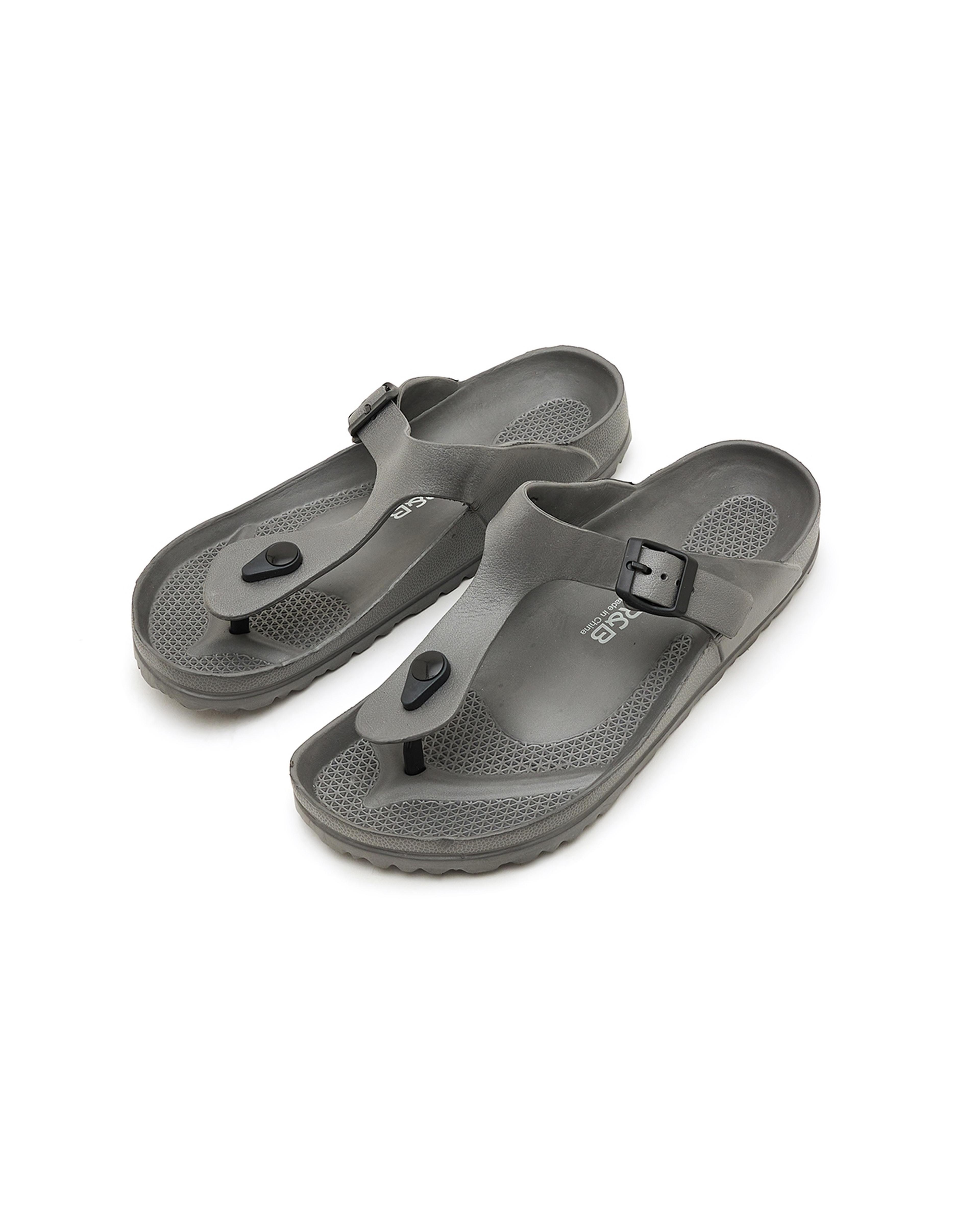 T-Strap Comfort Sliders