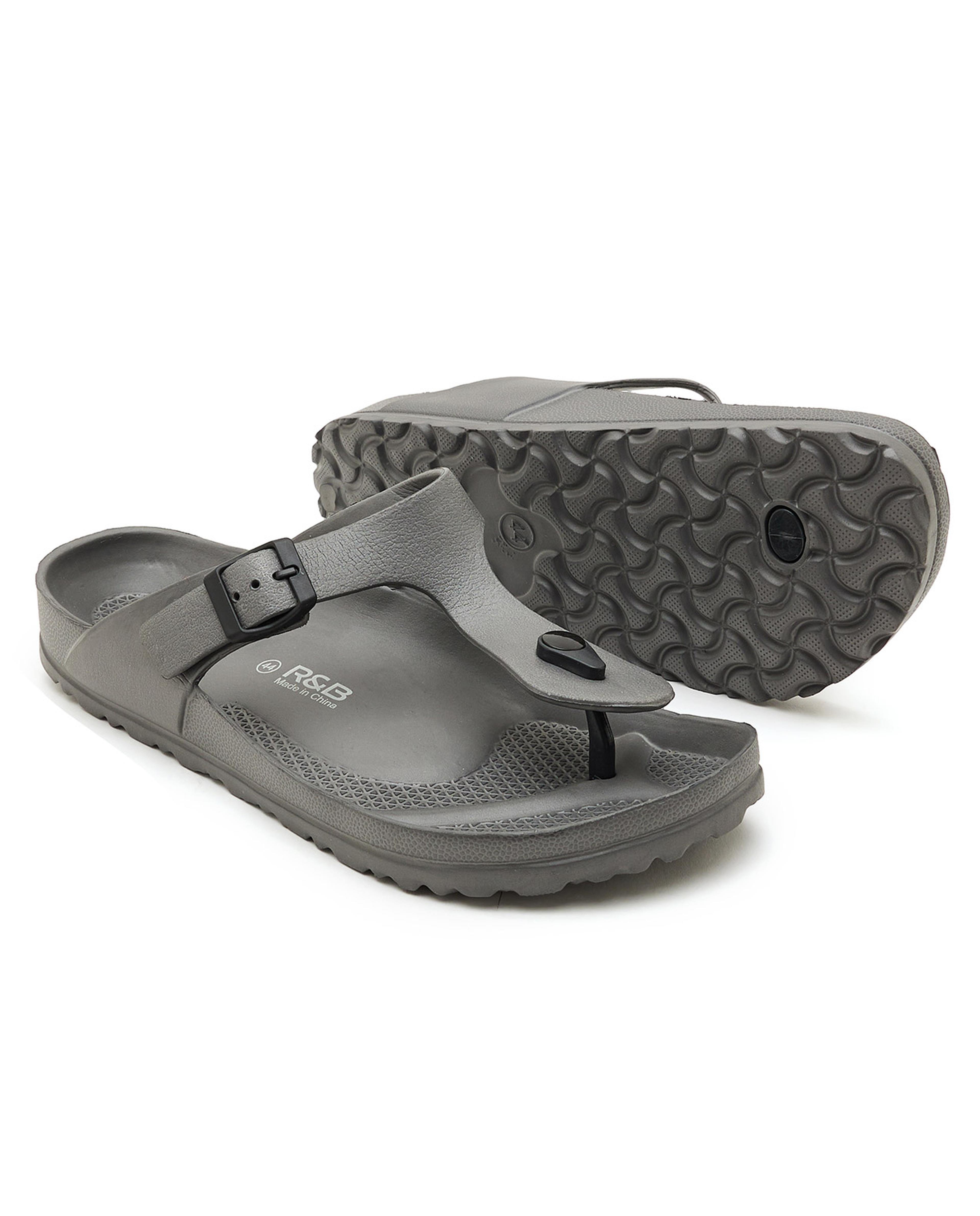 T-Strap Comfort Sliders