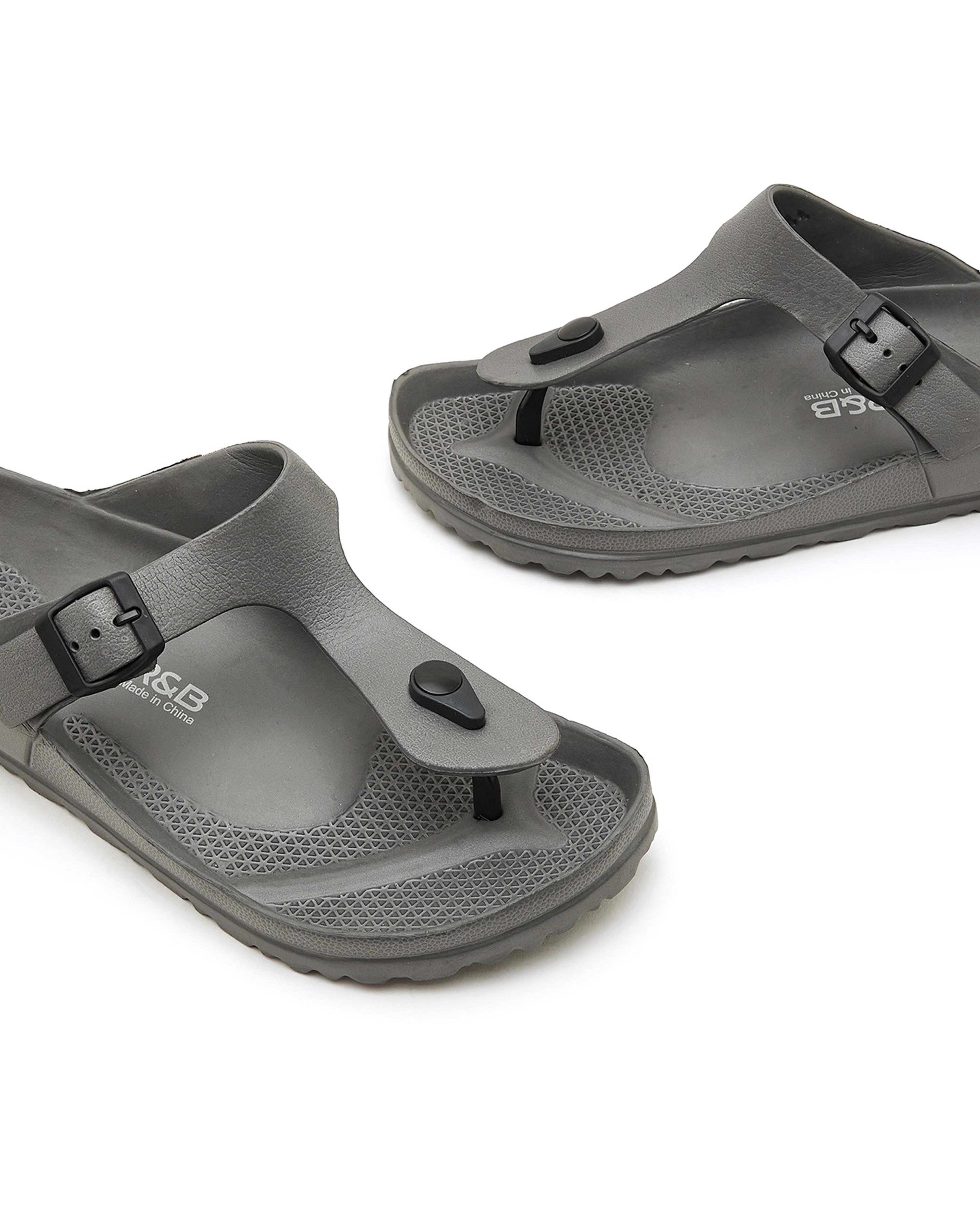 T-Strap Comfort Sliders