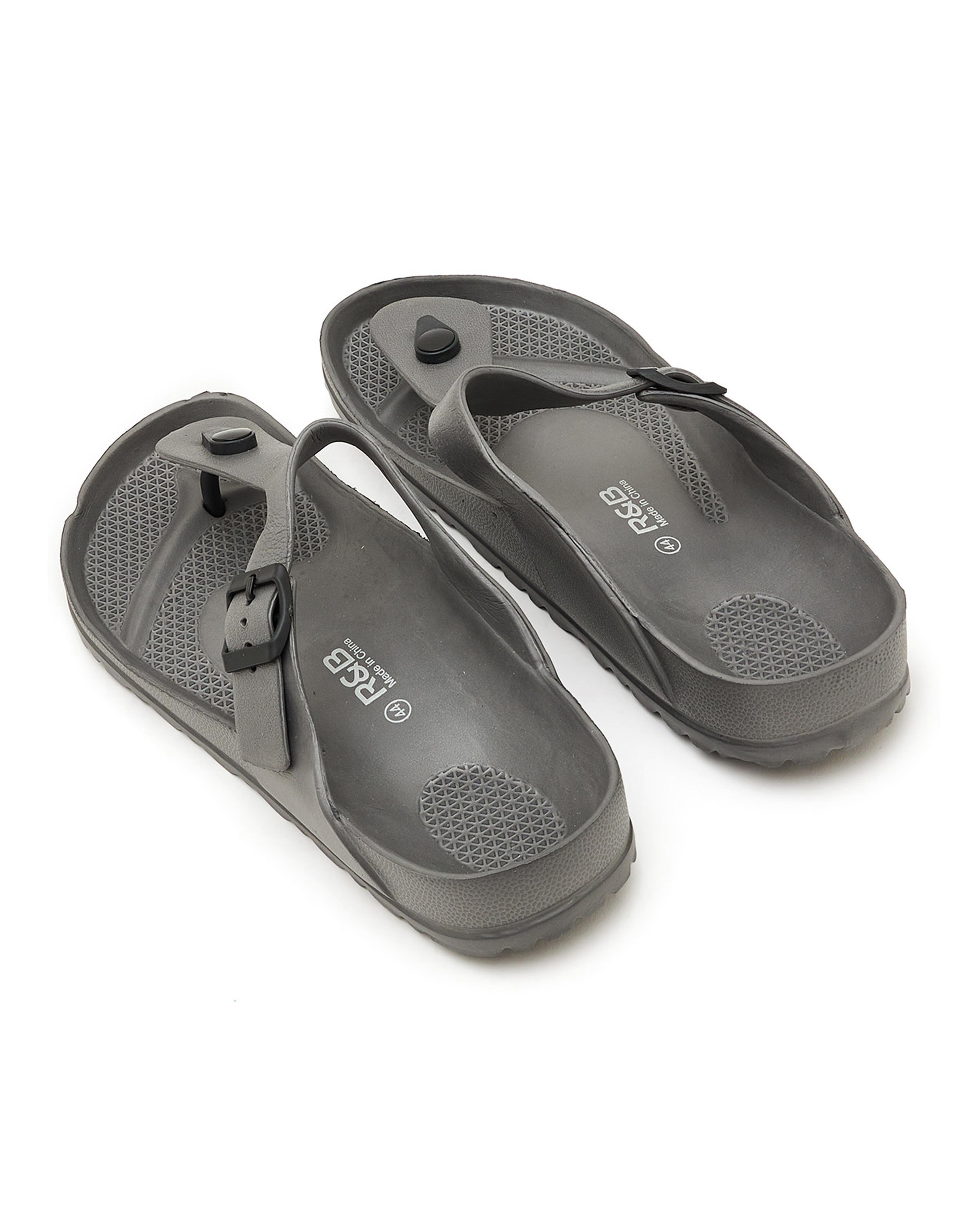 T-Strap Comfort Sliders