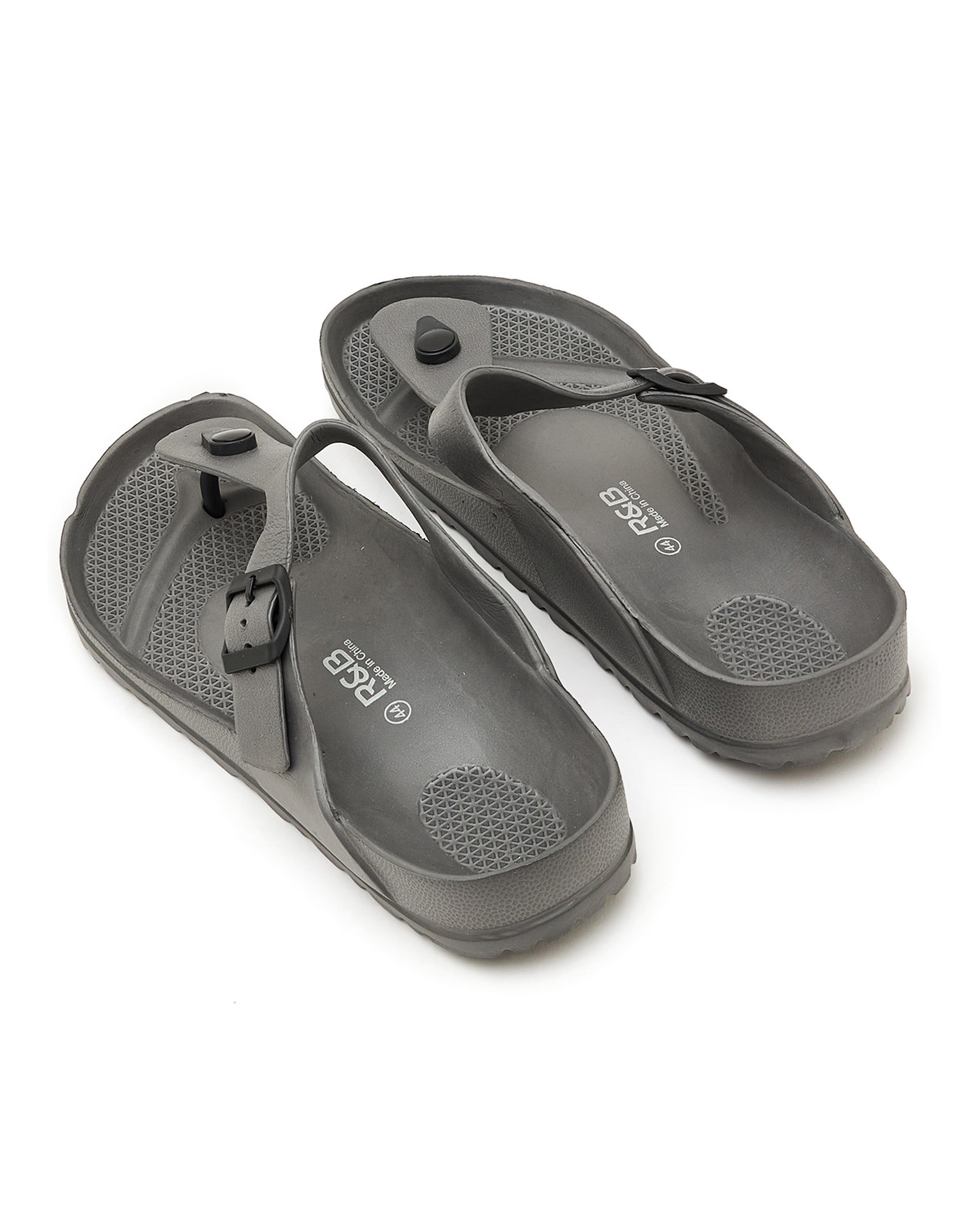 T-Strap Comfort Sliders