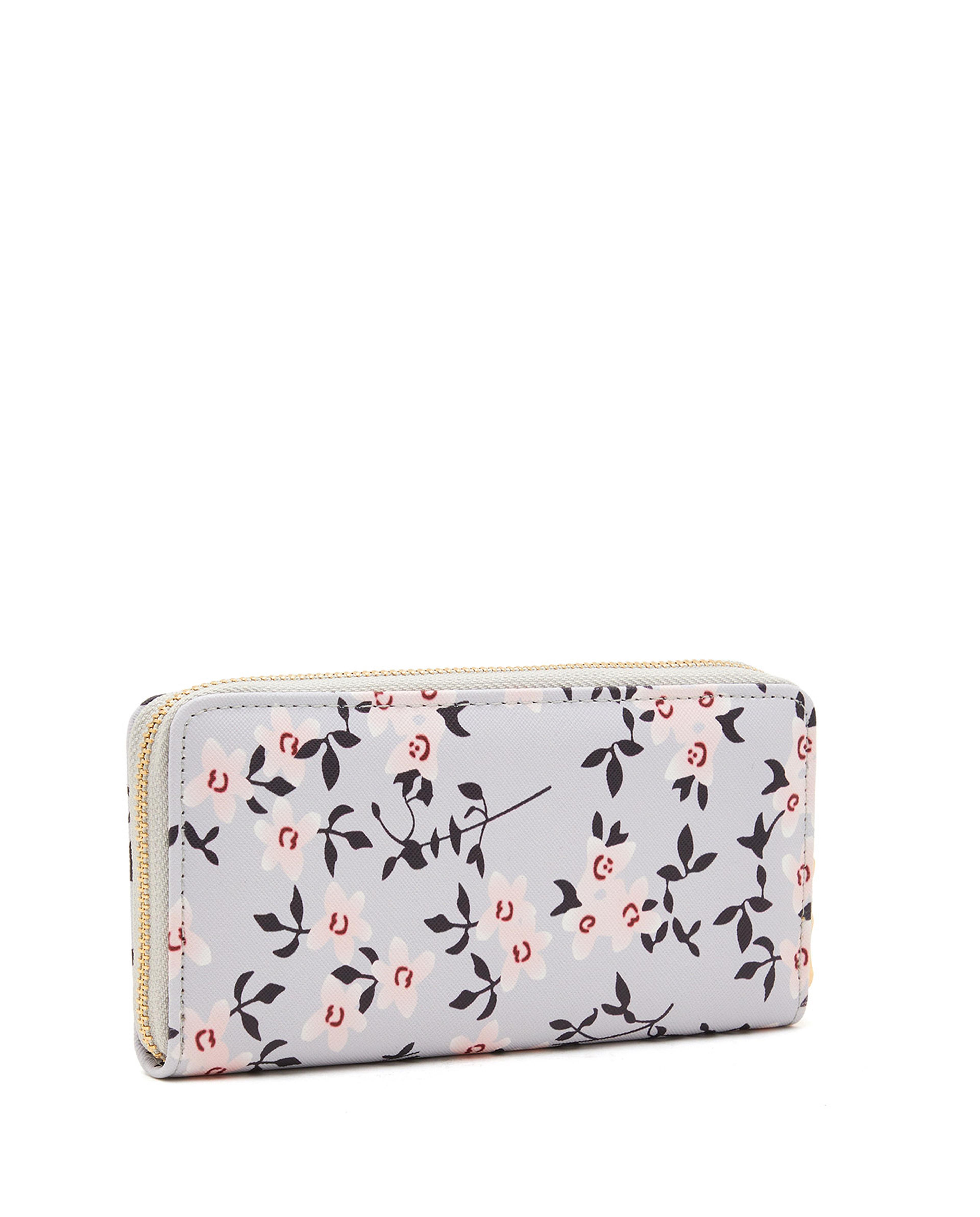 Floral Print Long Wallet