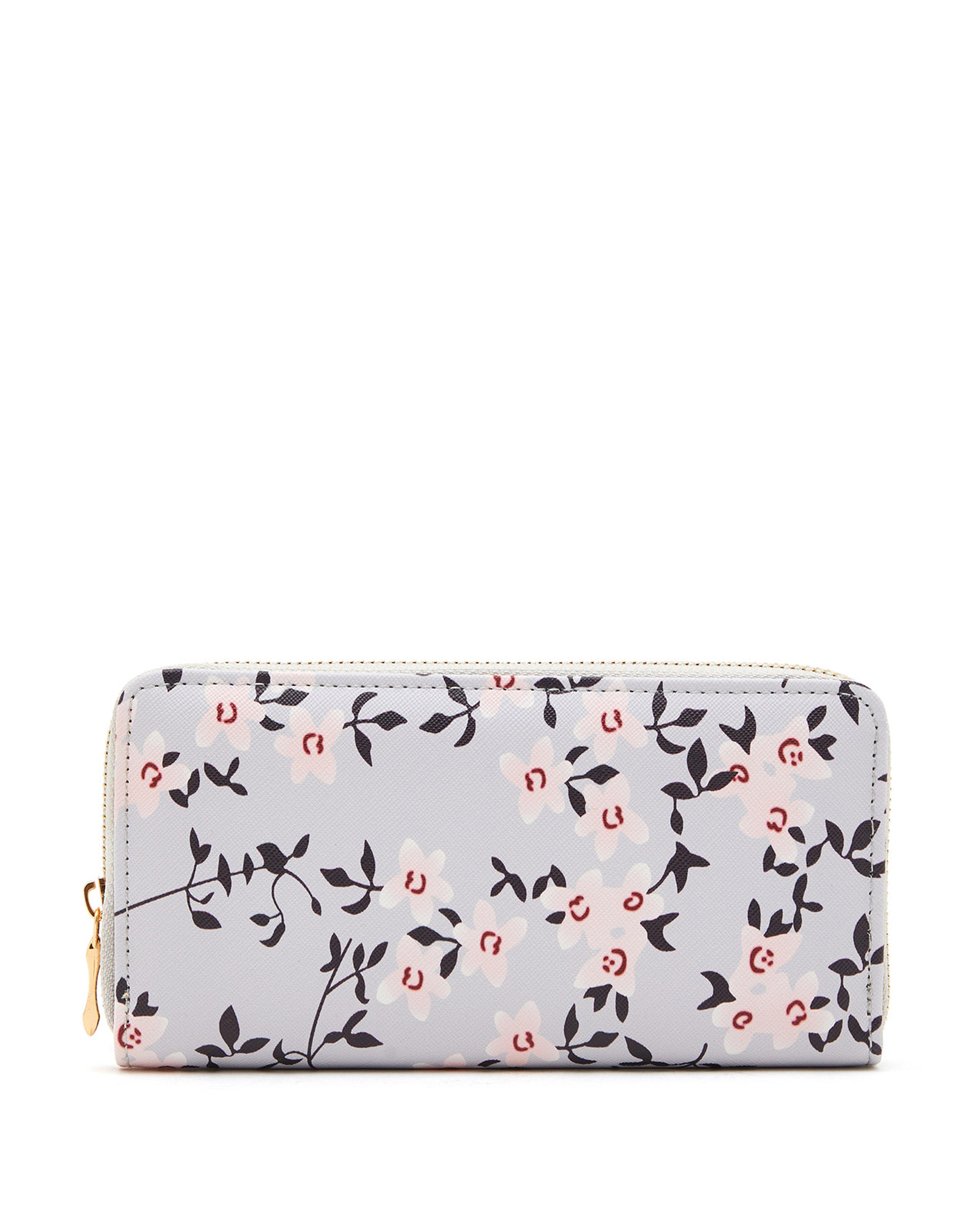 Floral Print Long Wallet