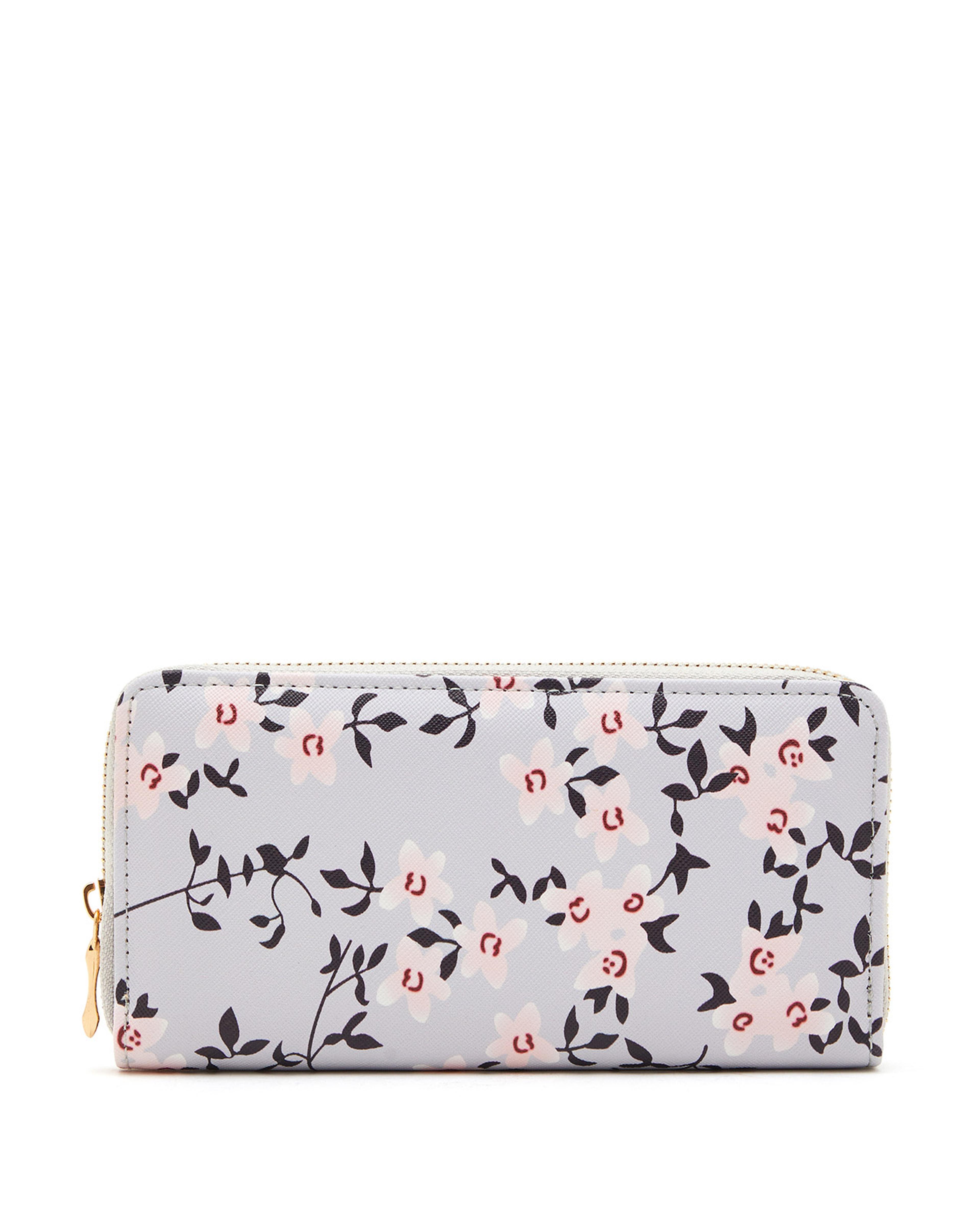 Floral Print Long Wallet