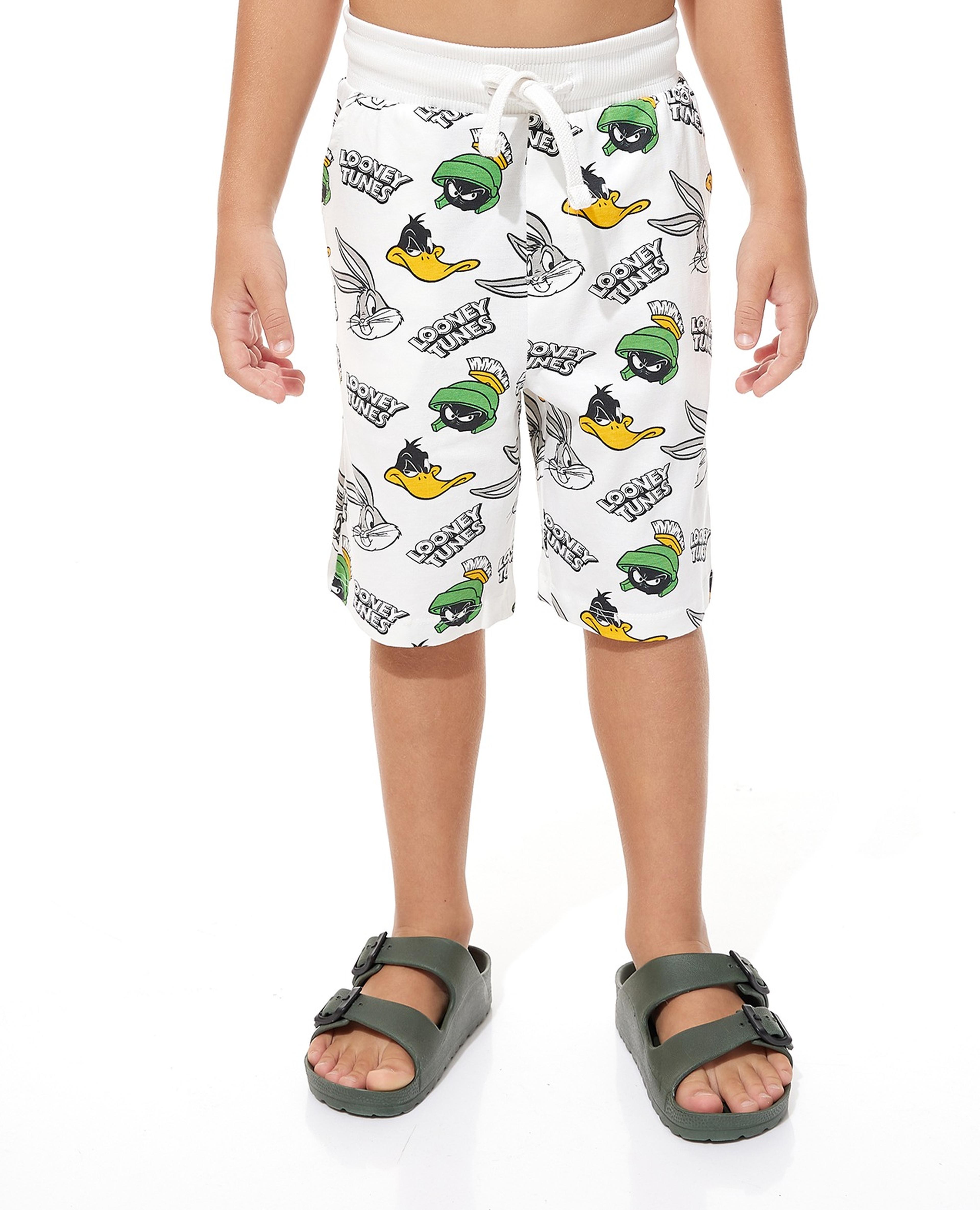 Looney Tunes Shorts with Drawstring Waist