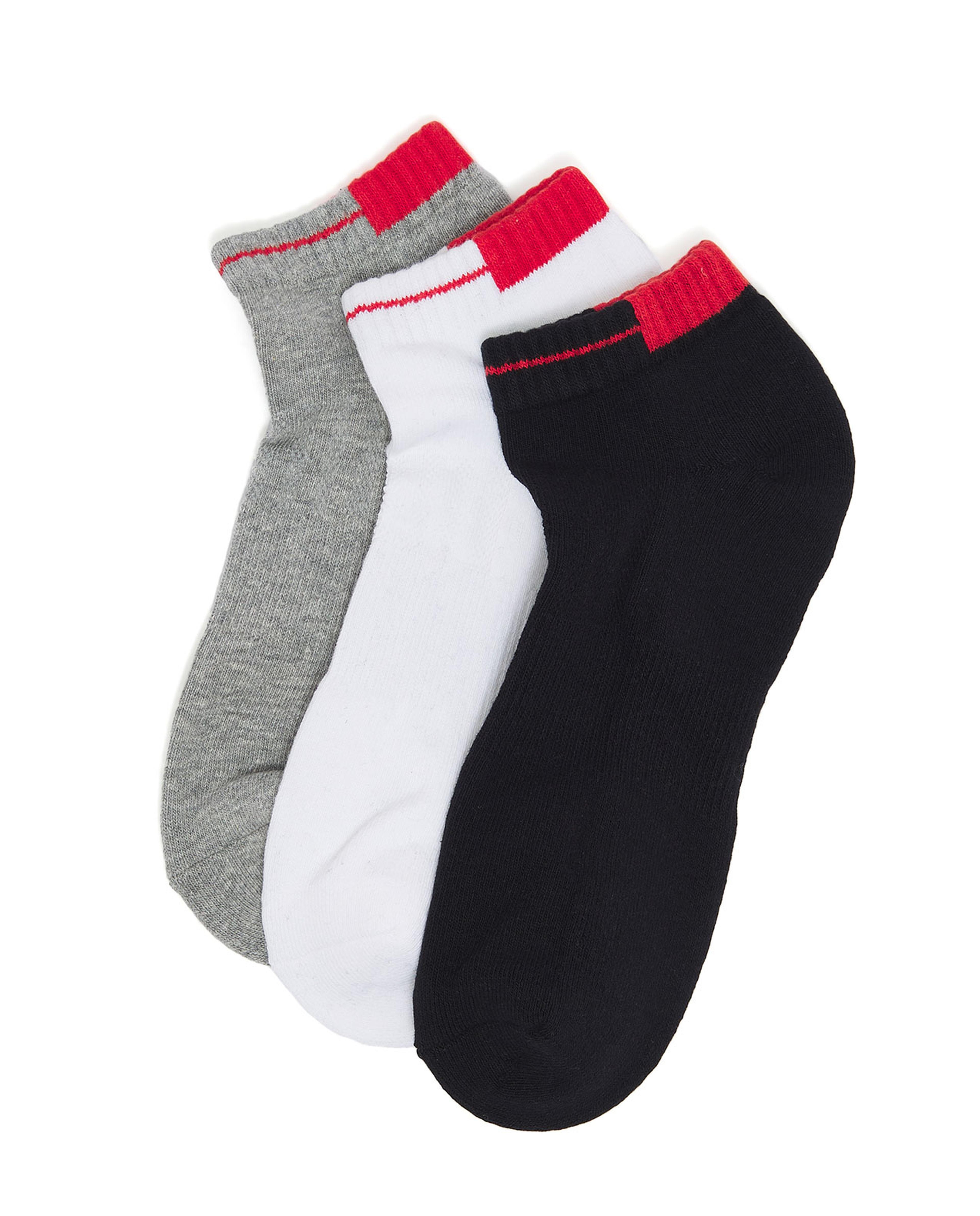 جوارب للكاحل محبوكة - 3 ازواج