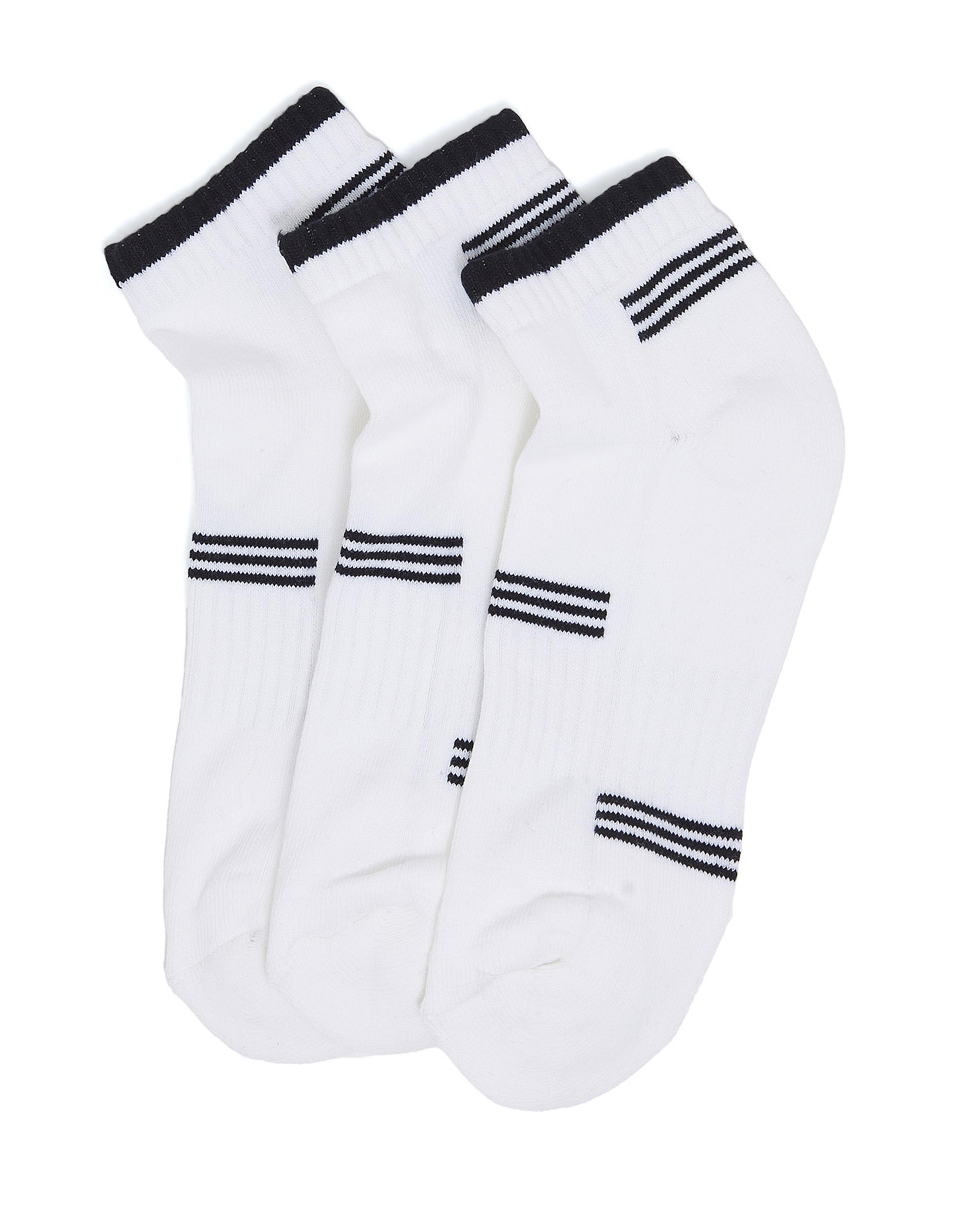 جوارب للكاحل محبوكة - 3 ازواج