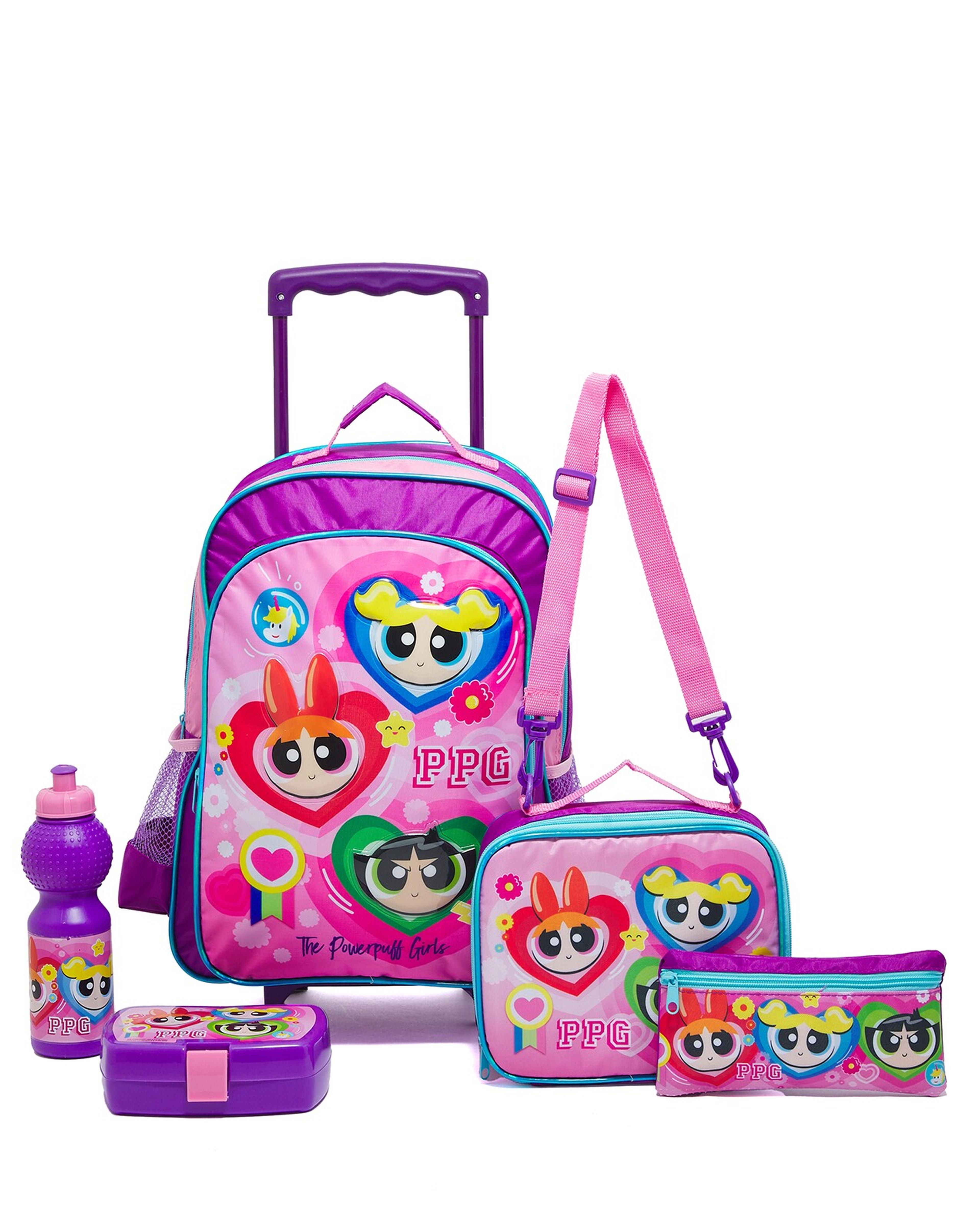 طقم حقيبة مدرسية فتيات القوة