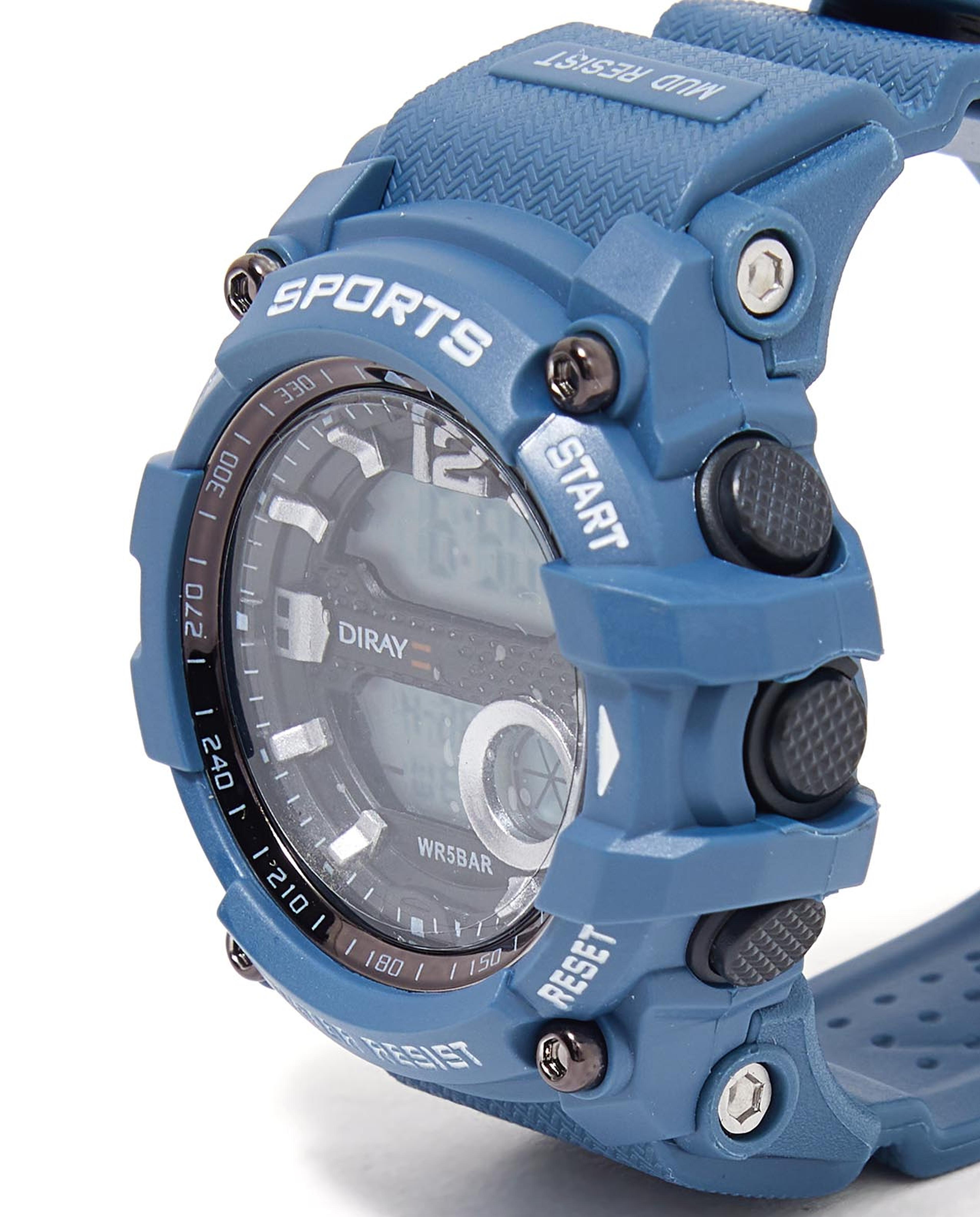 ساعة رقمية دائرية