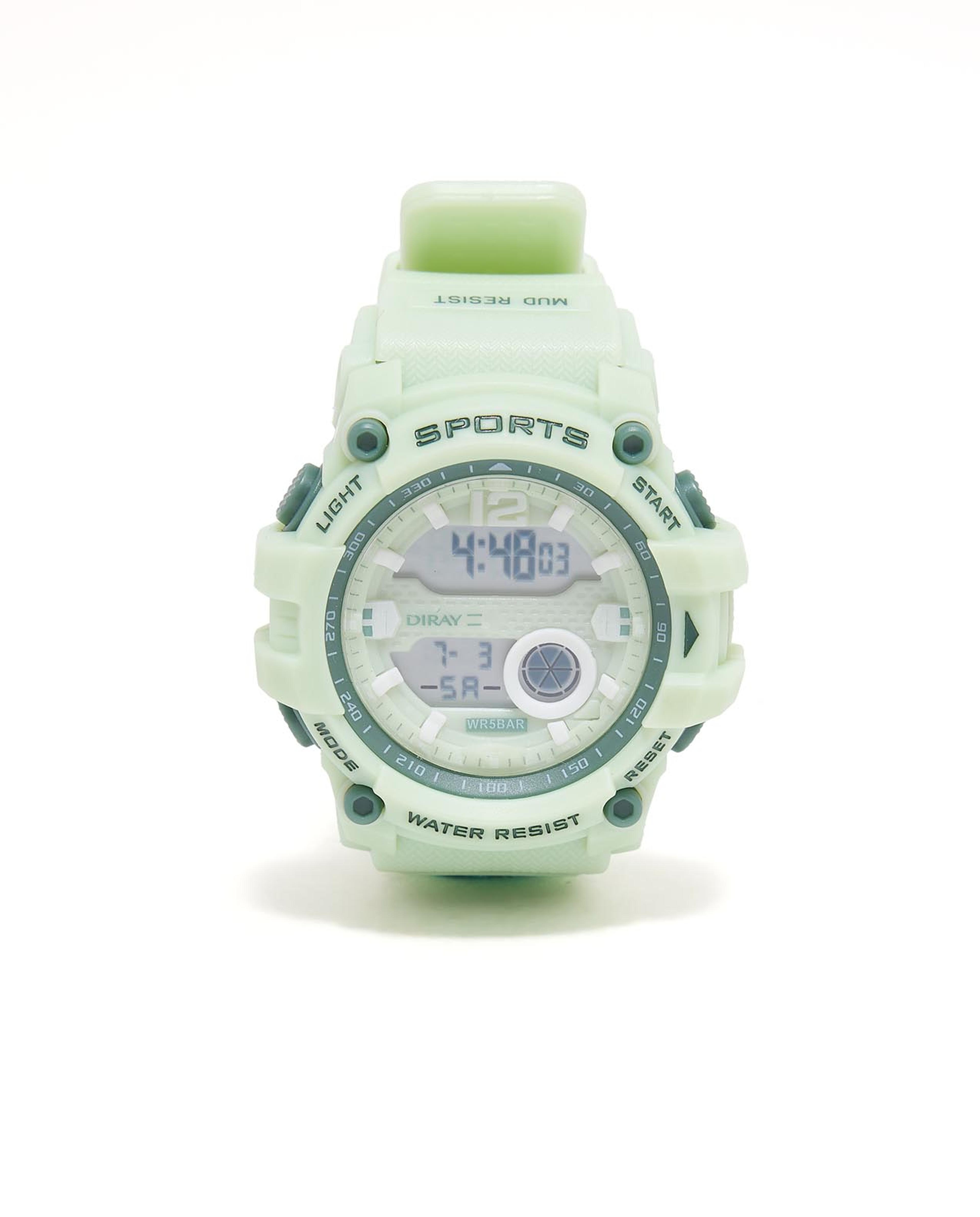 ساعة رقمية دائرية