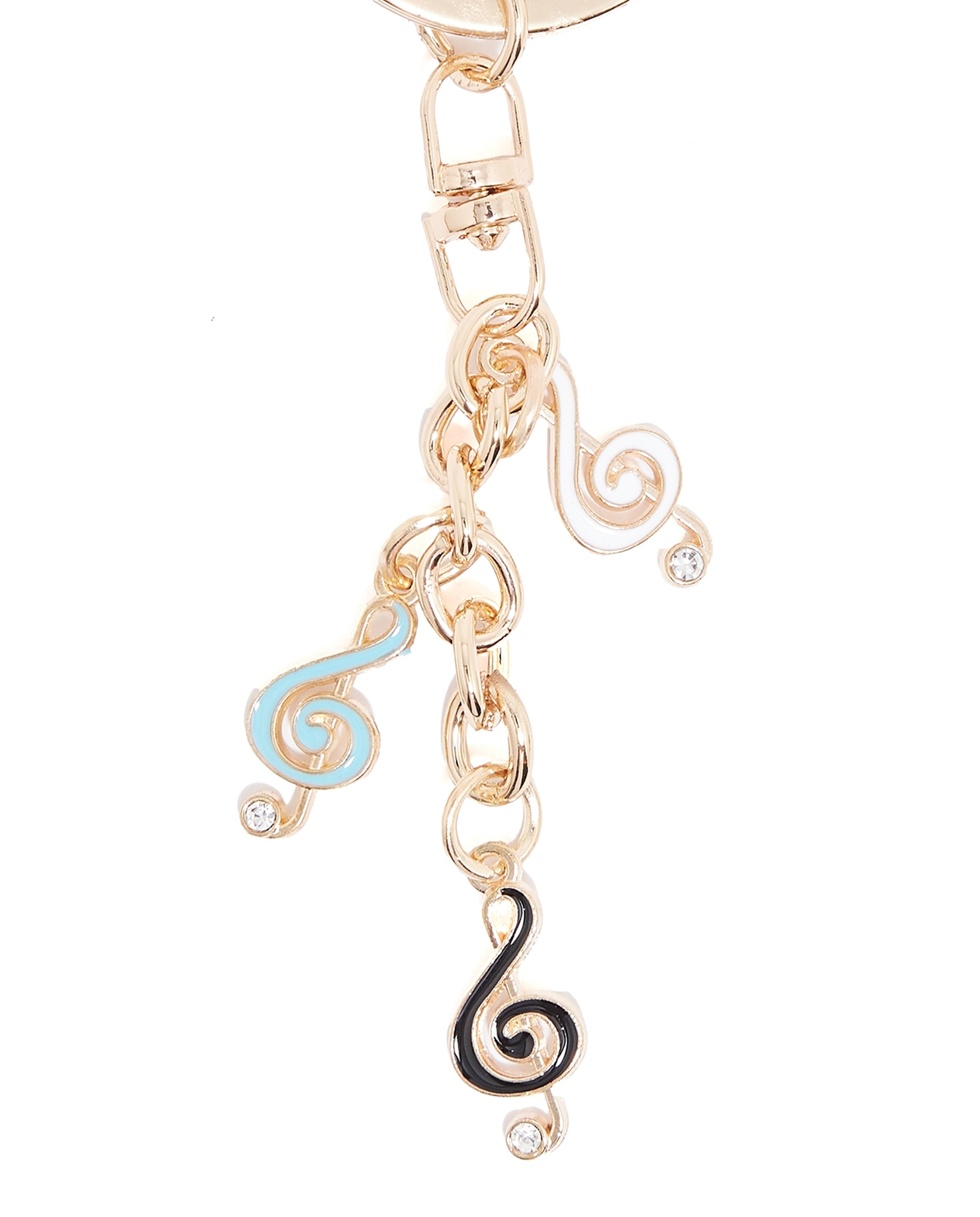 Music Note charm Keychain