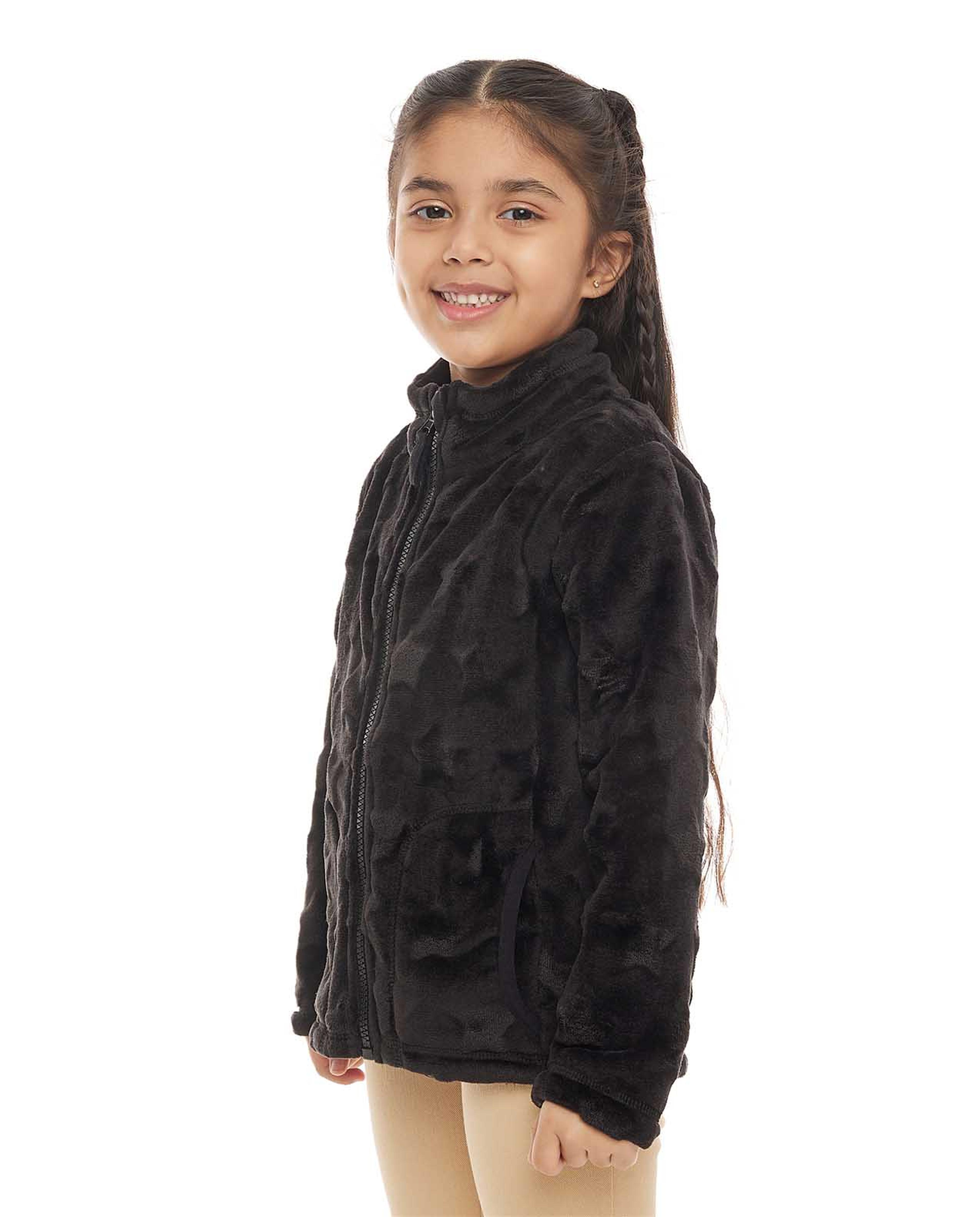 Plush Jacket with Zipper Front
