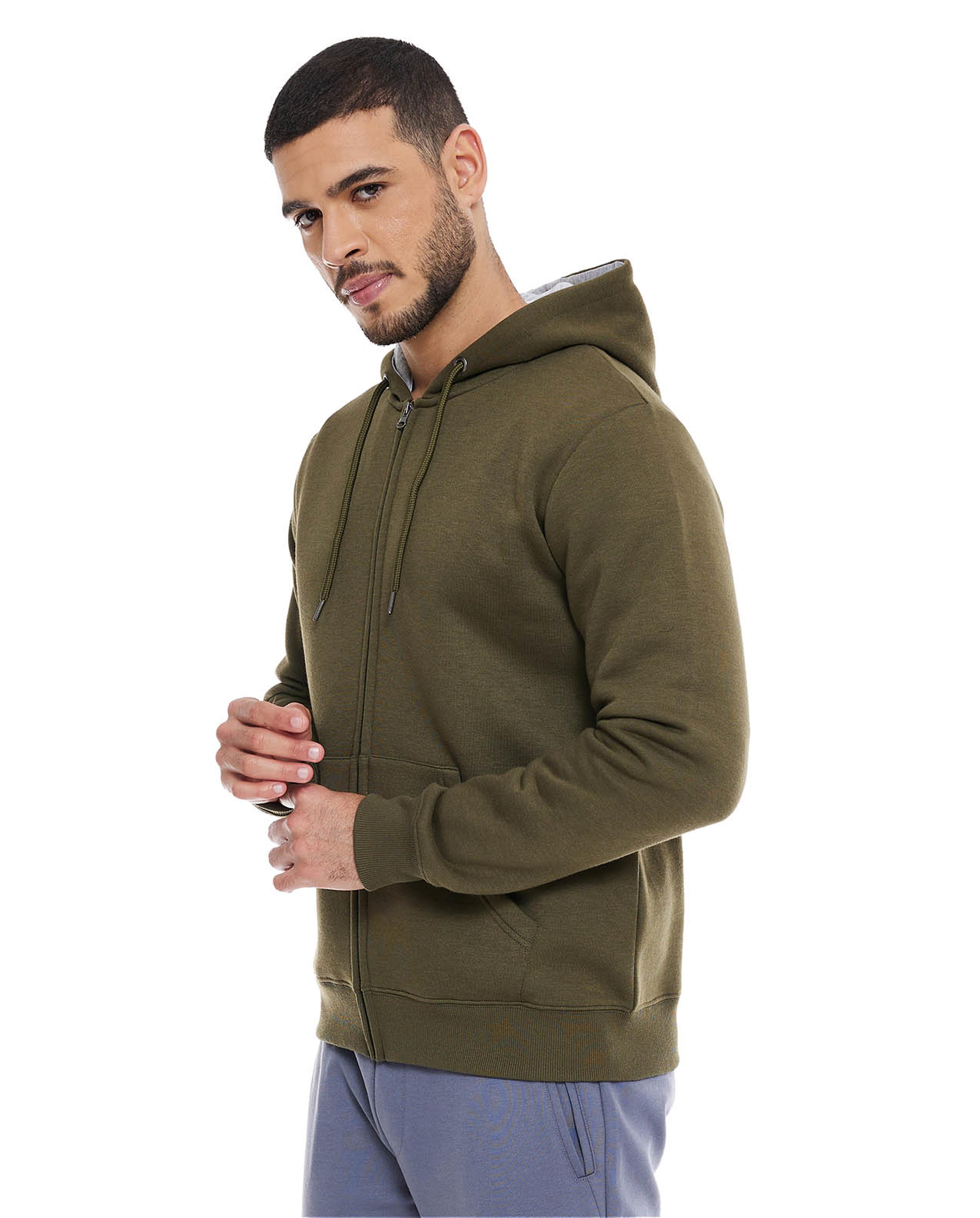 جاكيت بهودي بسحاب سادة