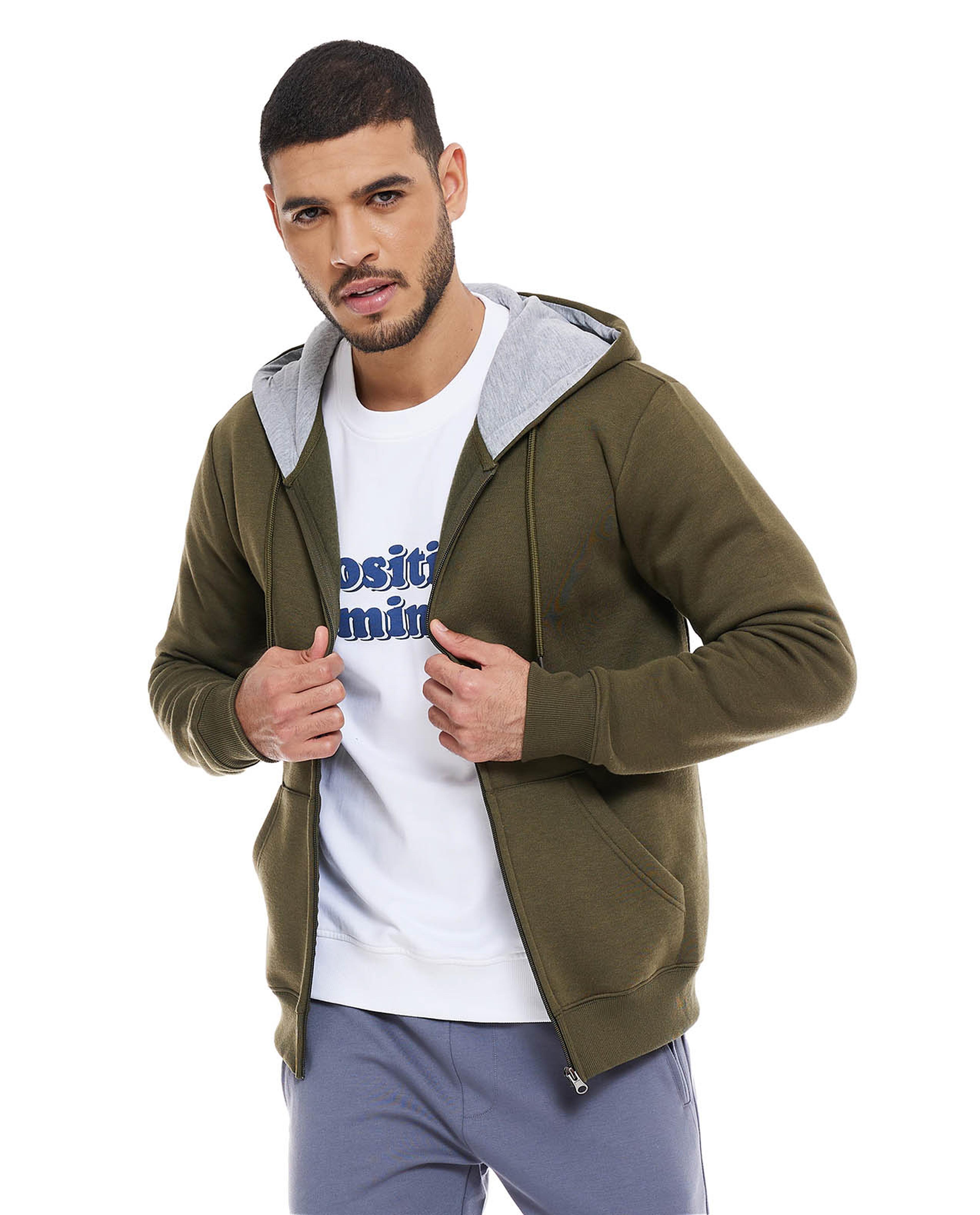 جاكيت بهودي بسحاب سادة