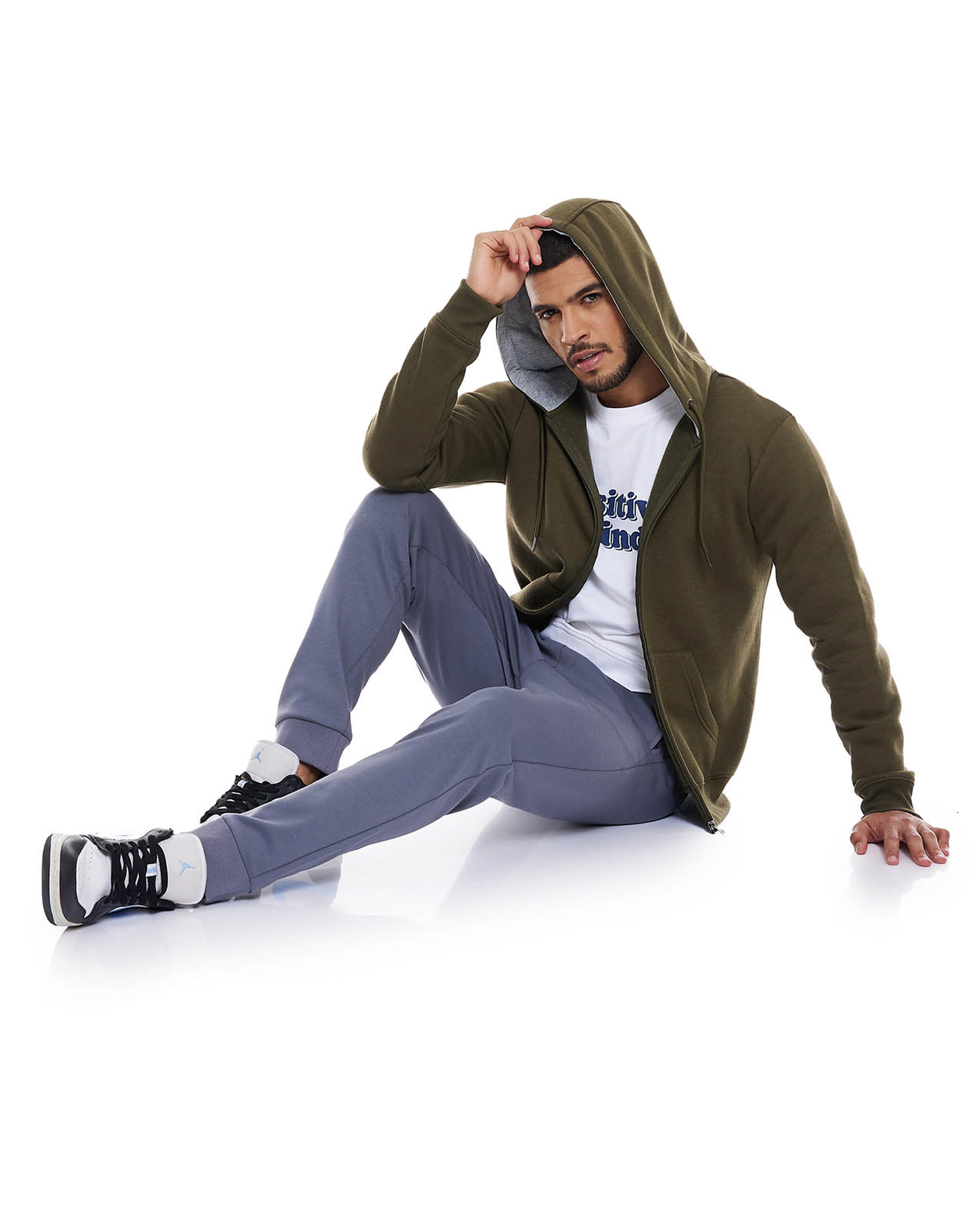 جاكيت بهودي بسحاب سادة