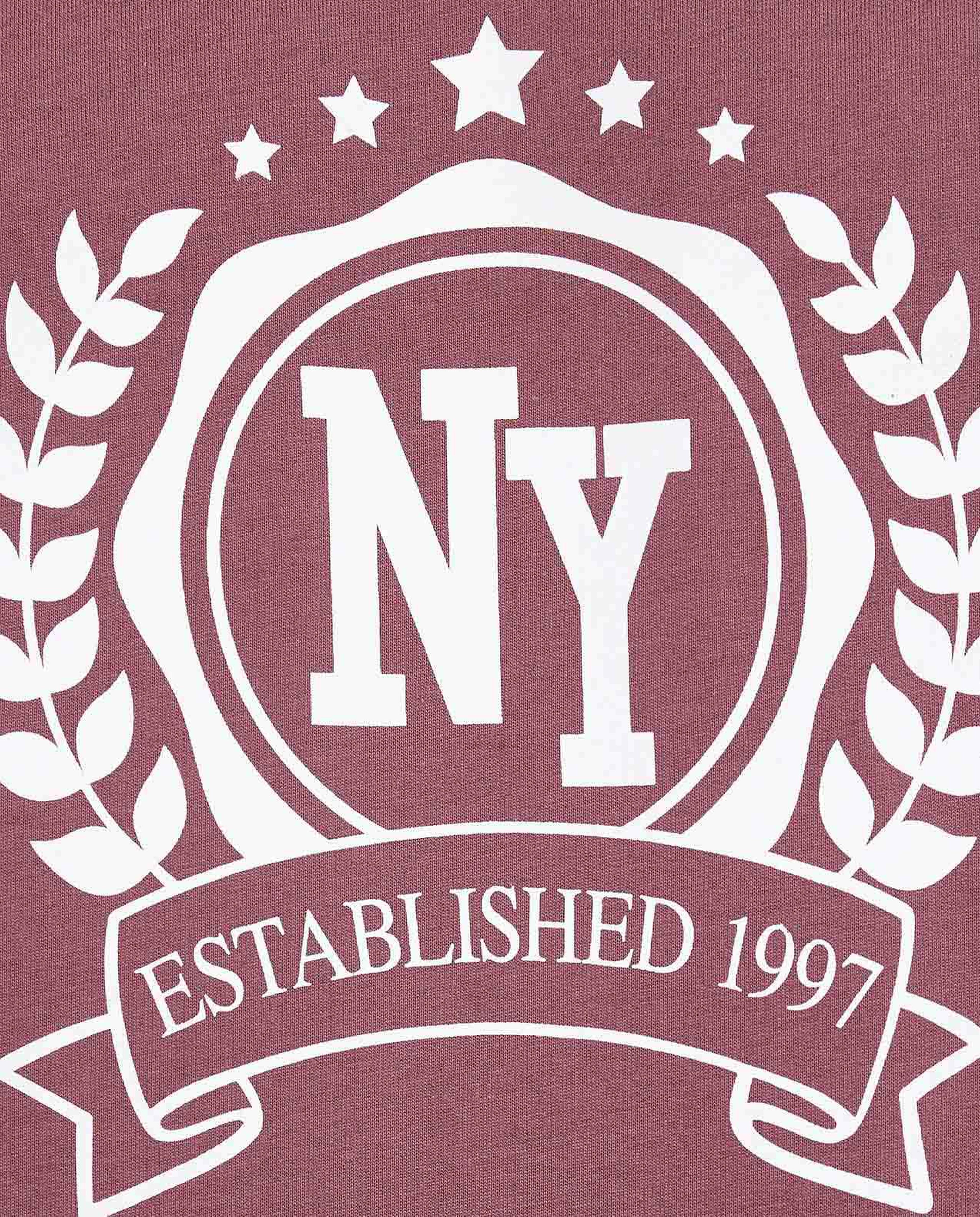 Printed Sweatshirt with Crew Neck and Long Sleeves