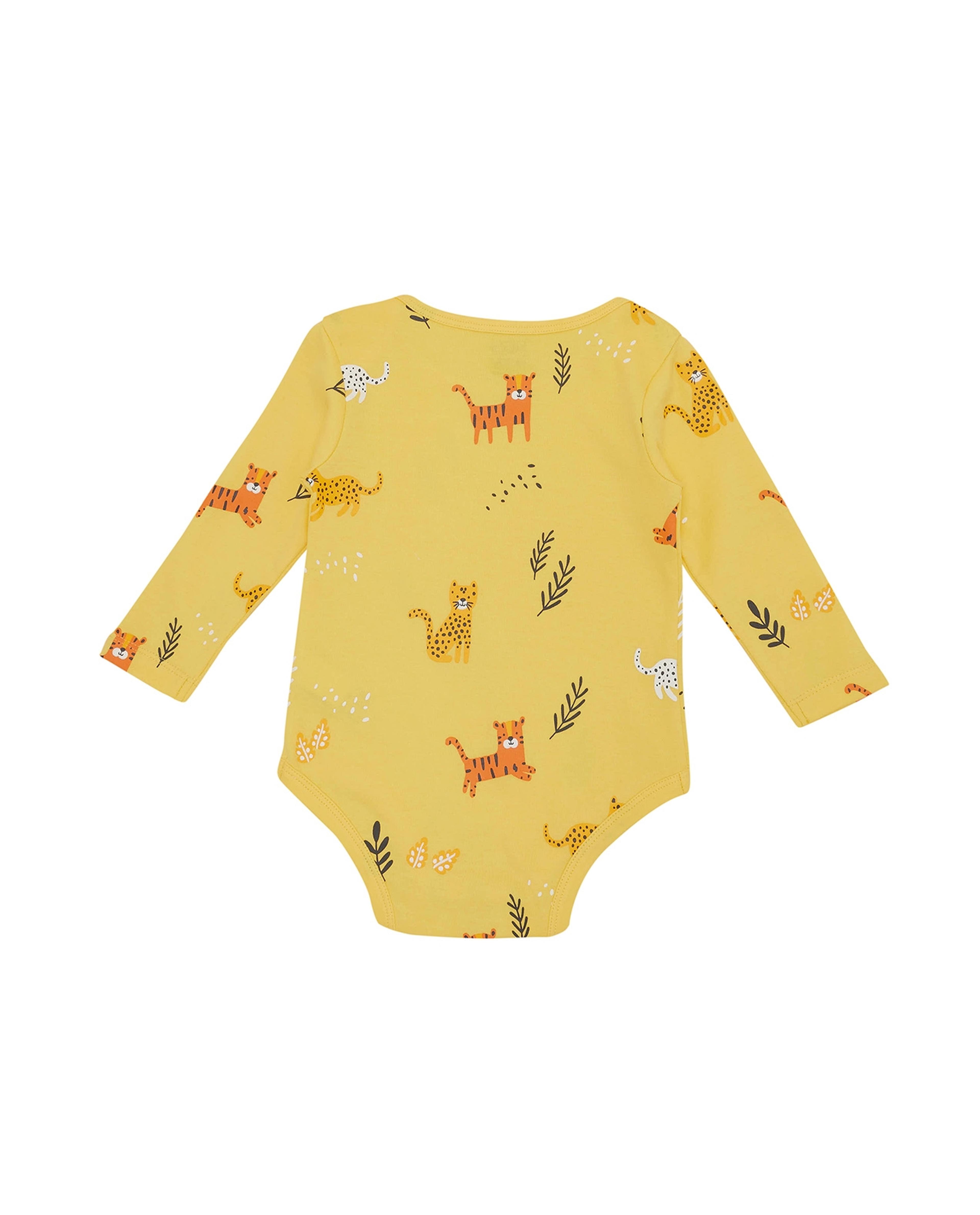 Printed Bodysuit with Long Sleeves