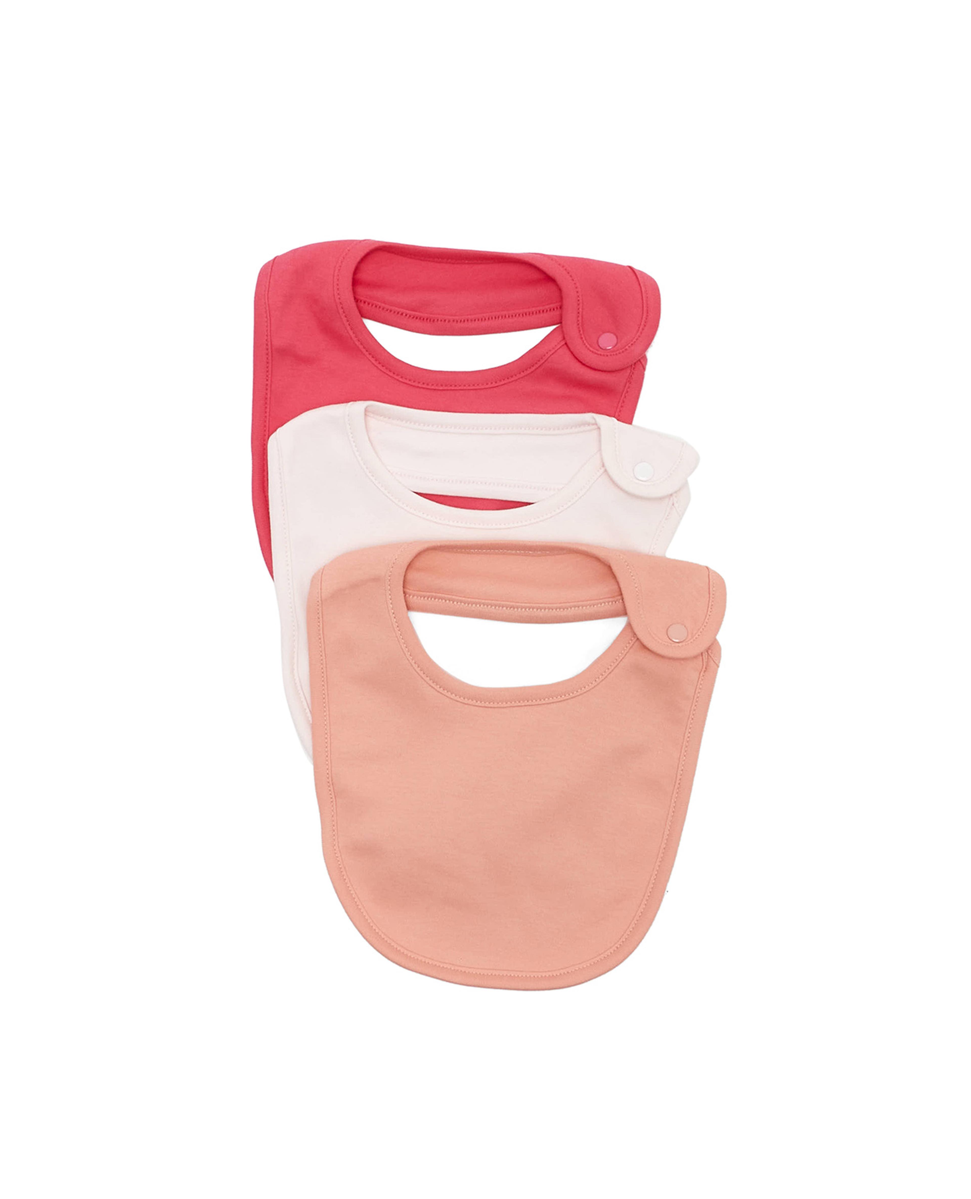 Pack of 3 Solid Bibs