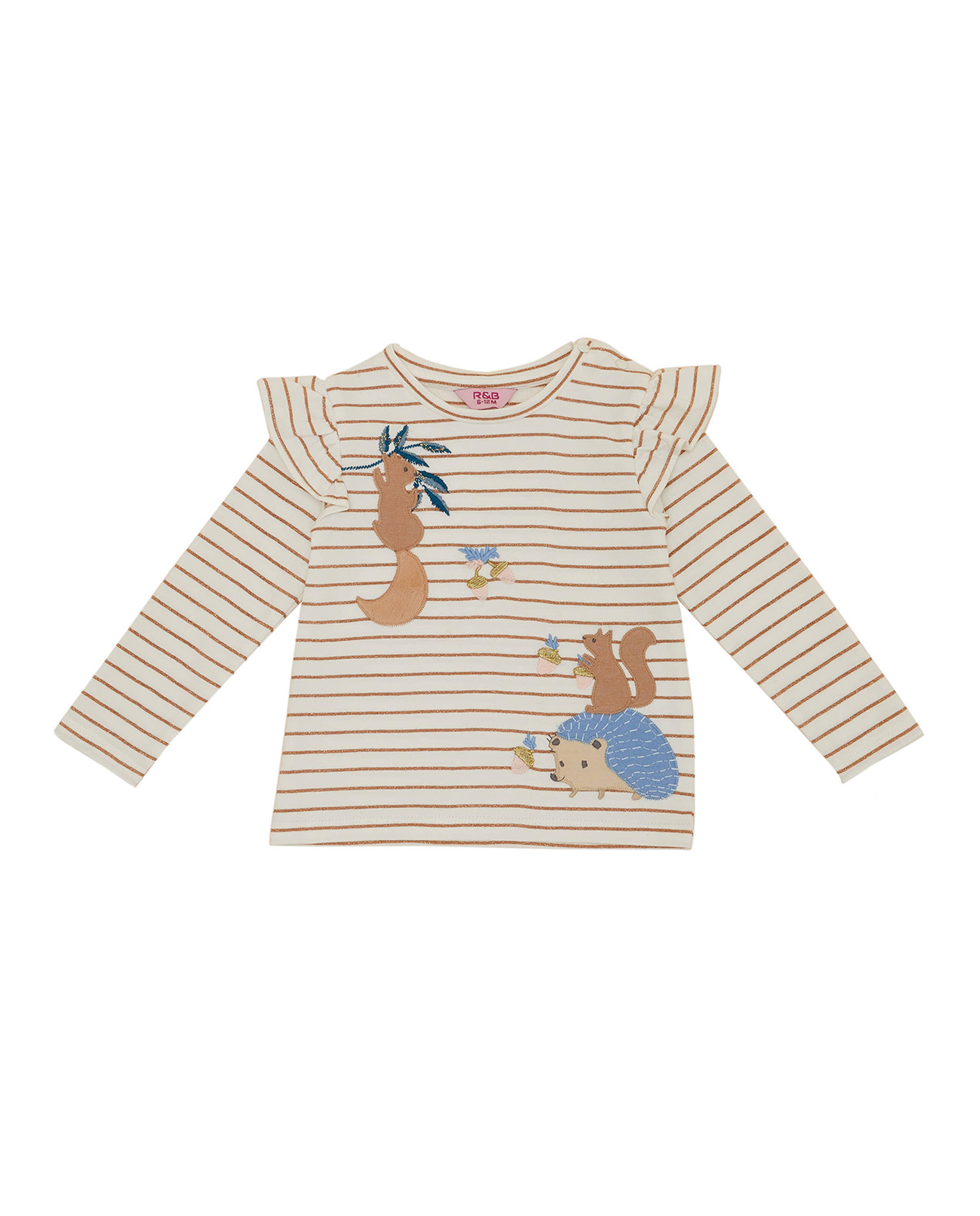 توب مطرز بأكمام طويلة