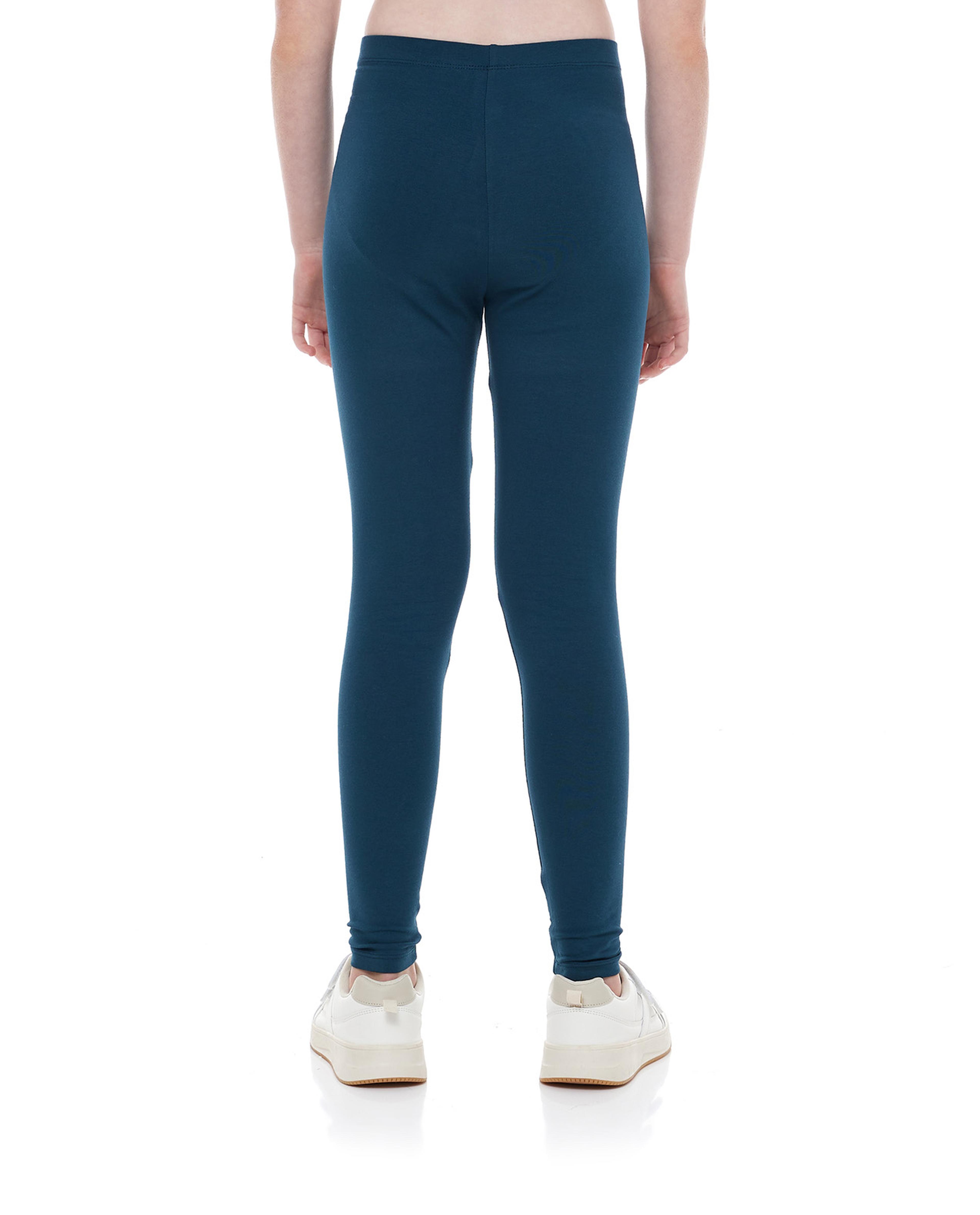 ليجينز سادة بخصر مطاطي