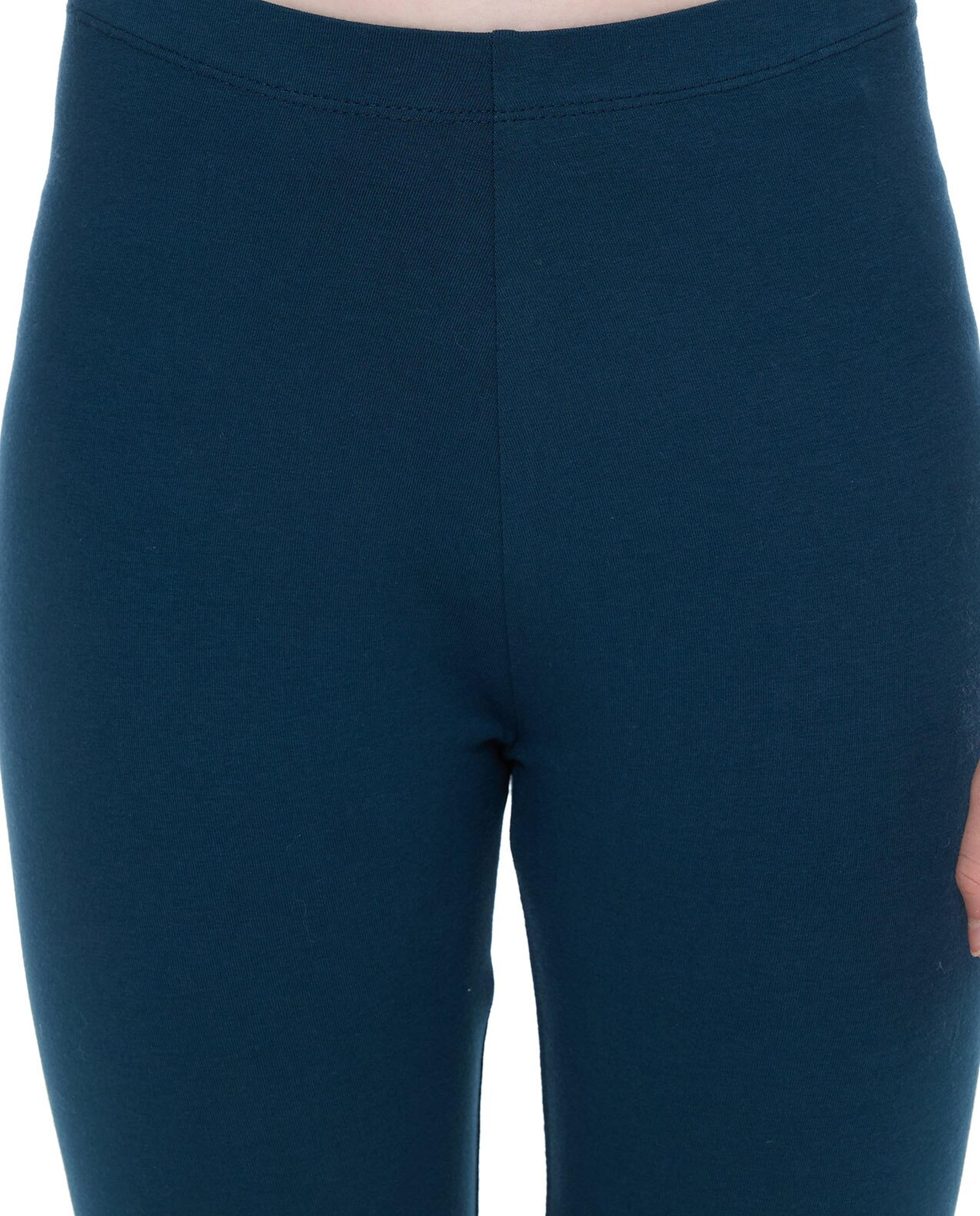 ليجينز سادة بخصر مطاطي