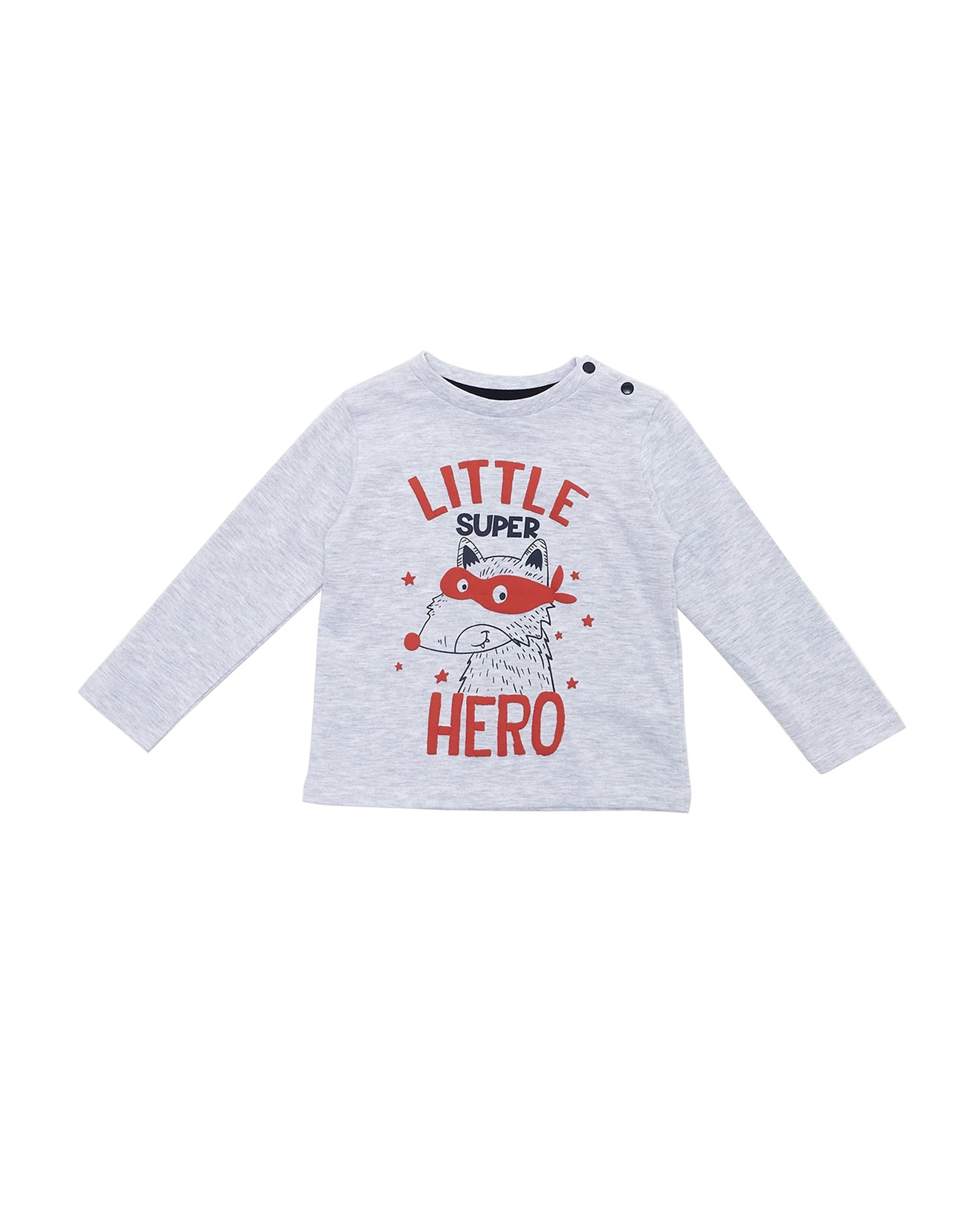 Printed T-Shirt with Long Sleeves