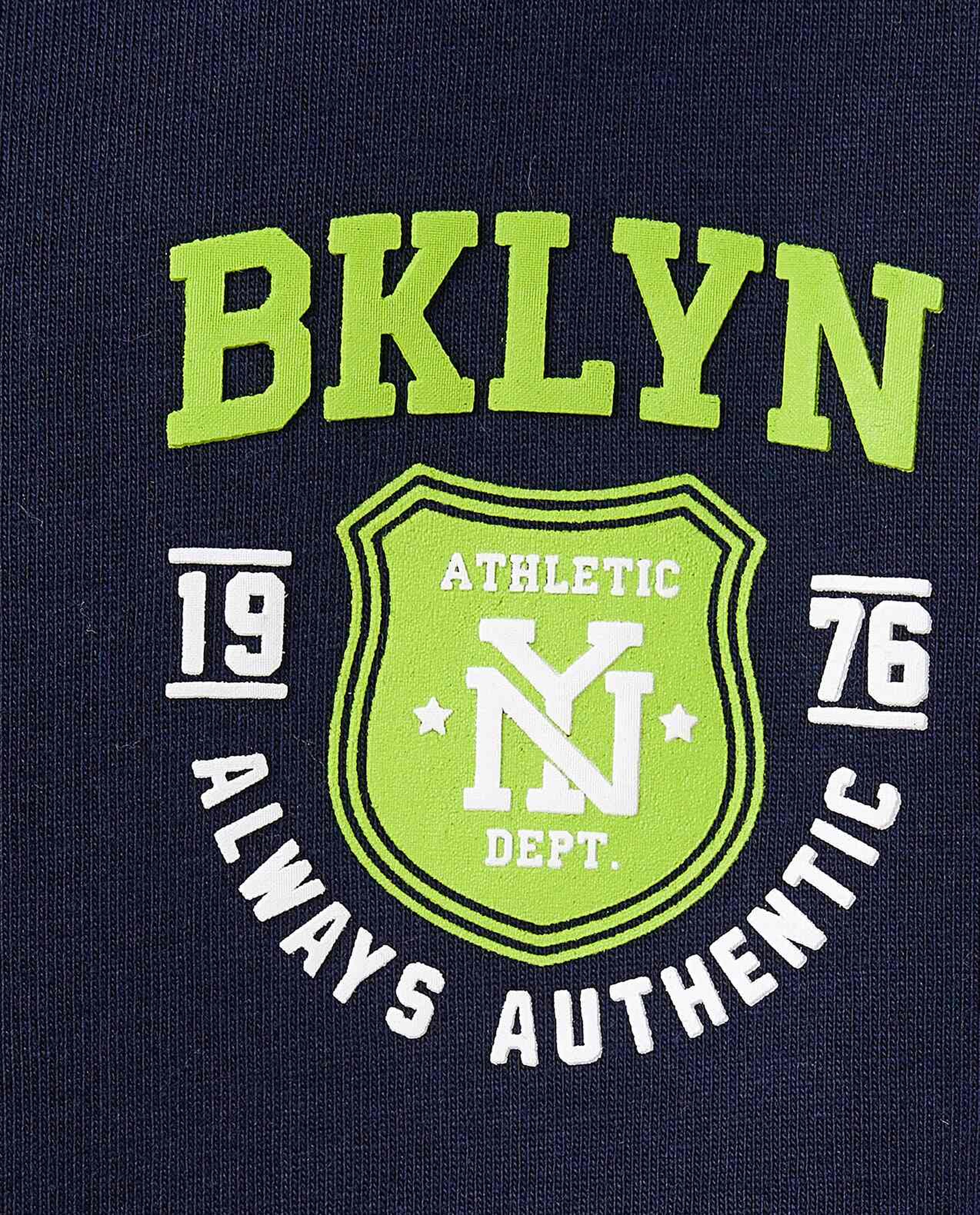 Print Detail Hooded Jacket with Zipper Closure