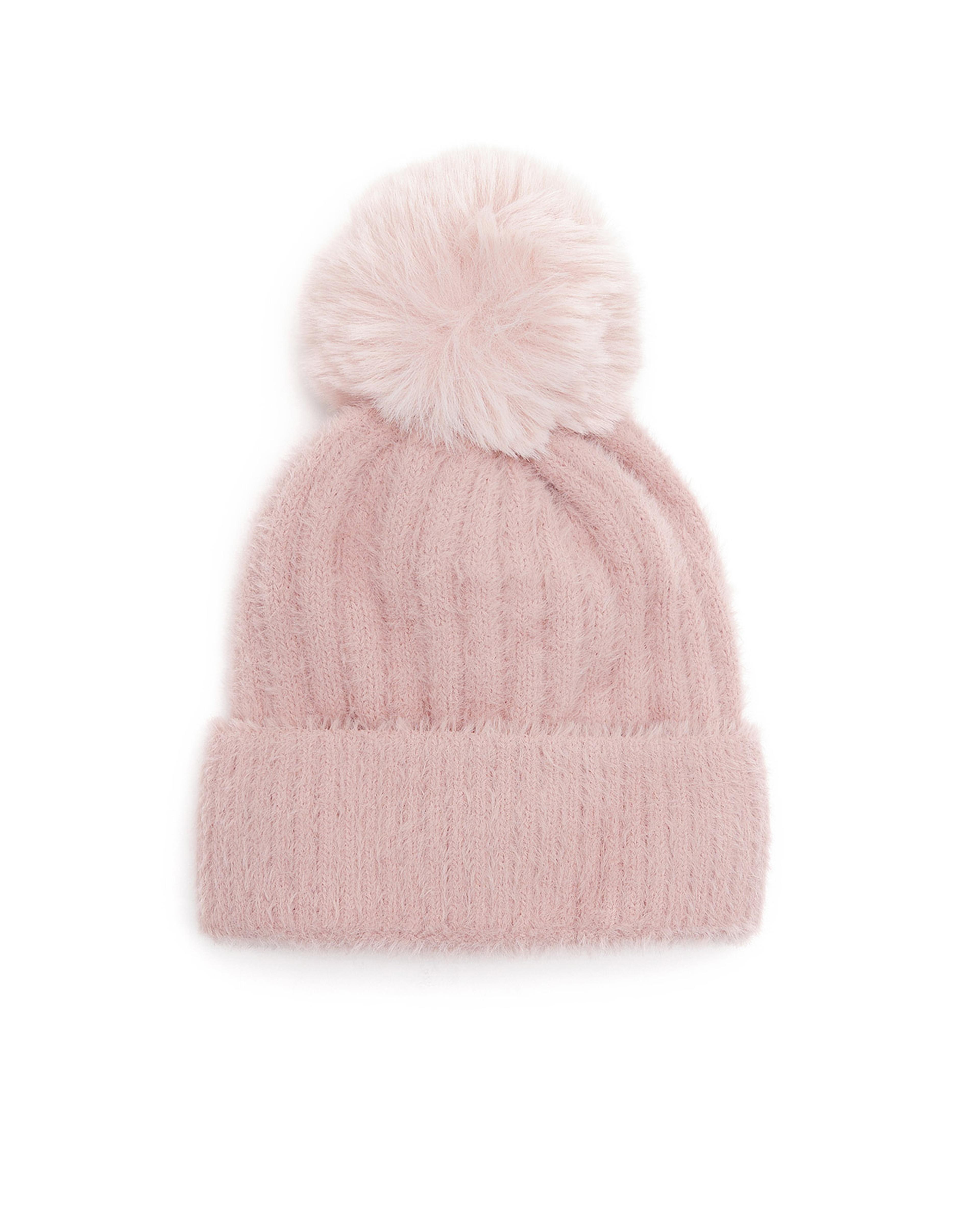 Knitted Beanie with Pom-Pom