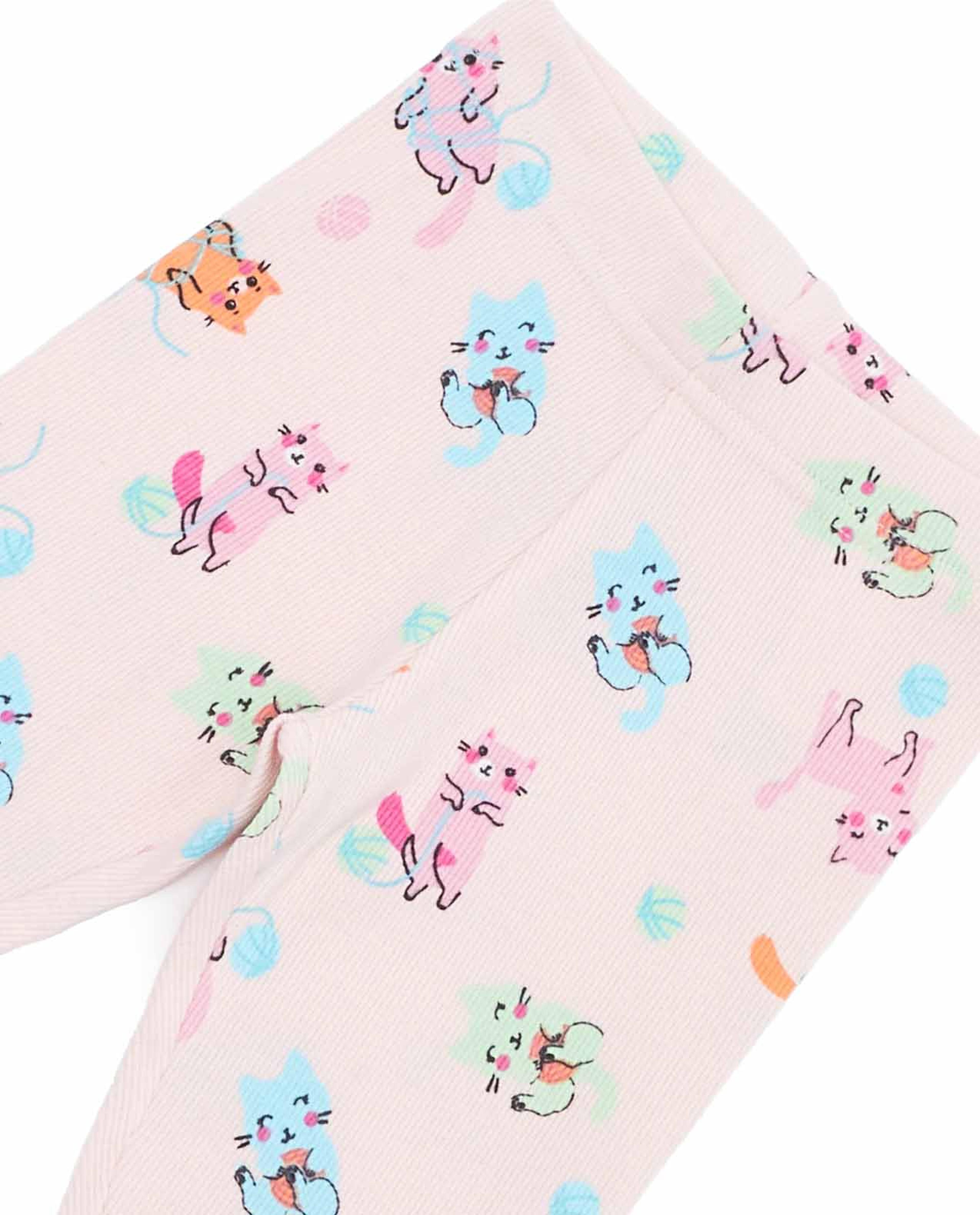 ليقينز بطبعة وخصر مطاطي